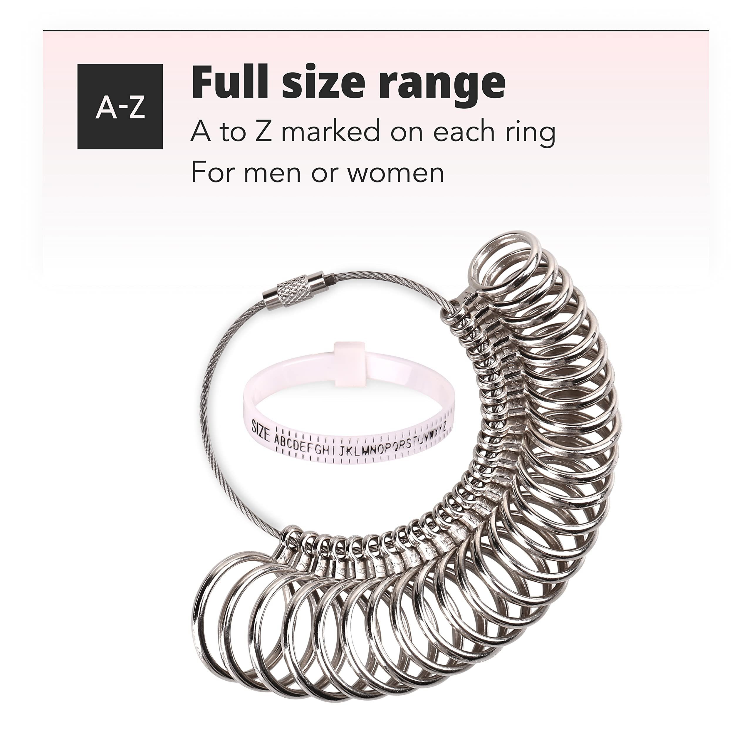 Set: Britisches Haarband Größenmaß H&S Ringgrößenmesser Ringgrößenmesser Set: Ringgrößen, Britische