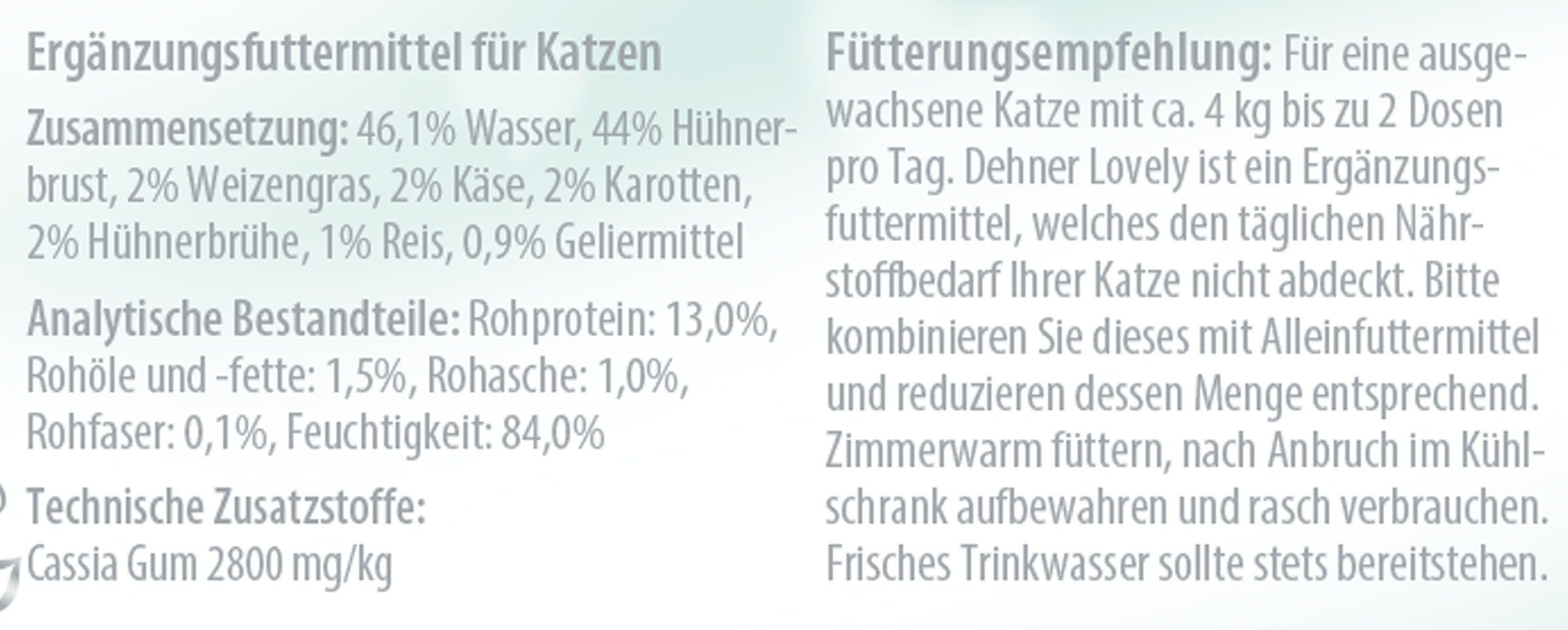 Dehner Huhn, Nassfutter für: Katze
