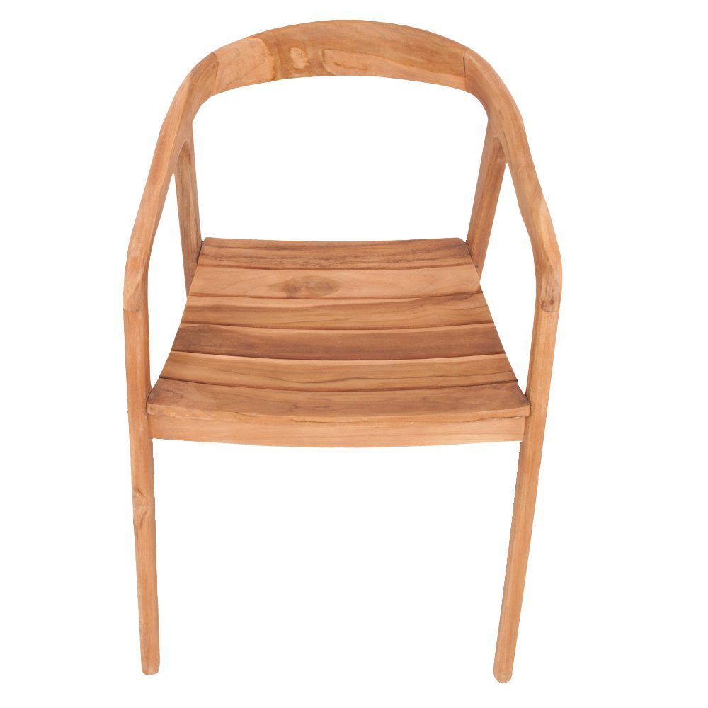 Teak Stuhl FUNNO-OUT Lounge-Stuhl Design LebensWohnArt