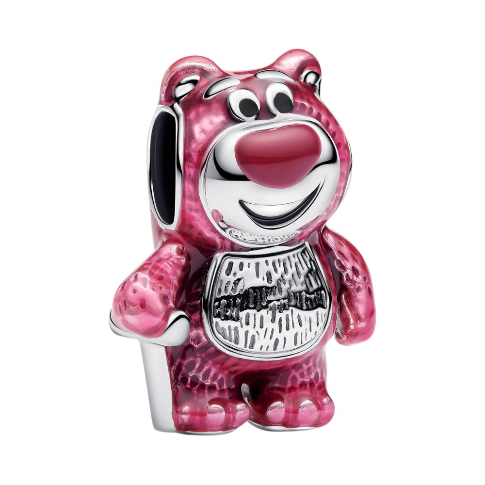 Pandora Charm-Einhänger 794740C01, Disney, Lotso Knuddelbär, Erdbeerduft