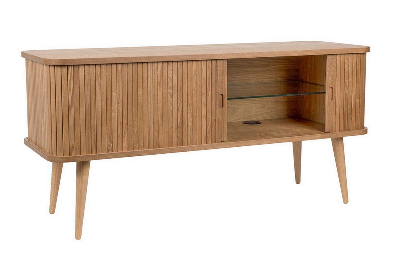 daslagerhaus living Sideboard TV Board Barbara Massivholz natur