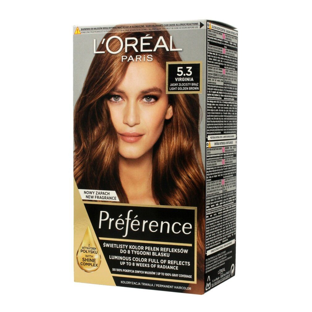 L'Oreal Deutschland Mascara Preference Haarfarbe Nr. 5.3 Virginia - helles Goldbraun 1op.