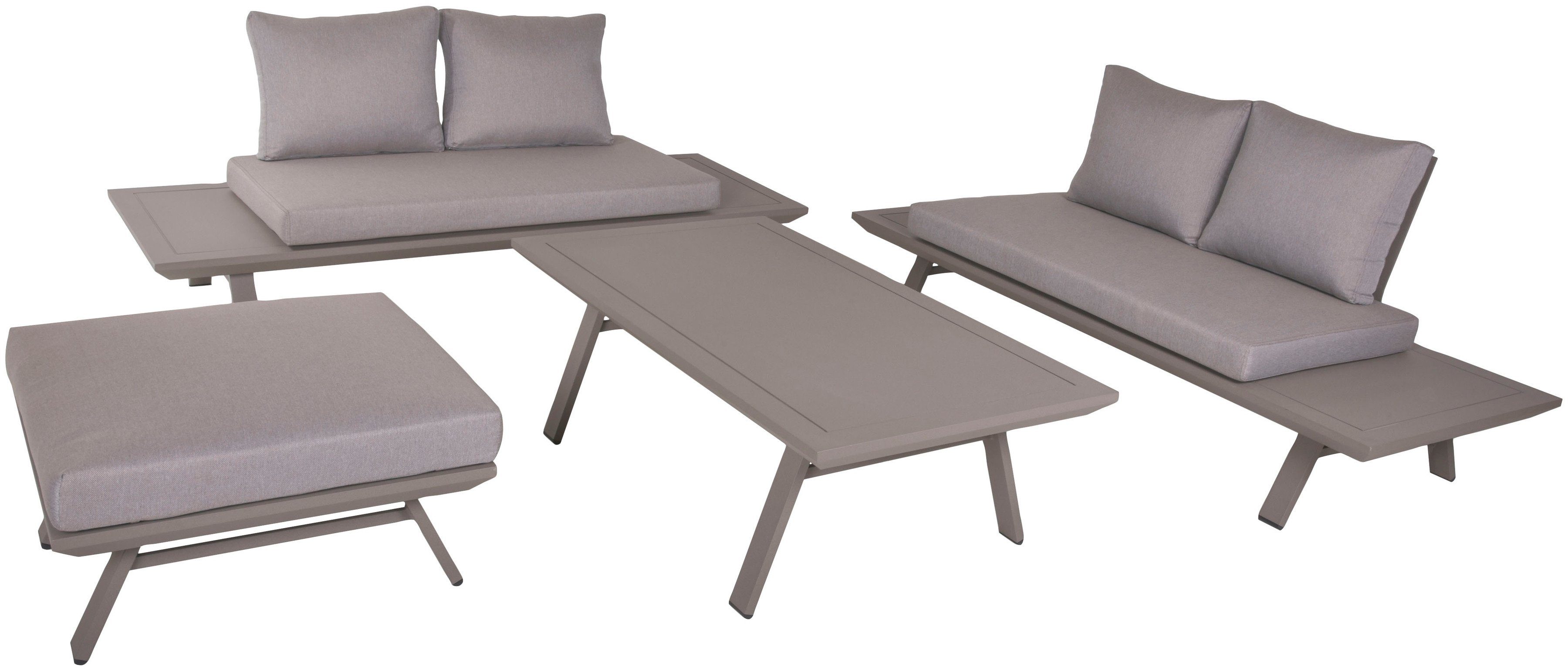 Garden Pleasure Garten-Essgruppe CELIA, (7-tlg), mit bequemer Polsterung