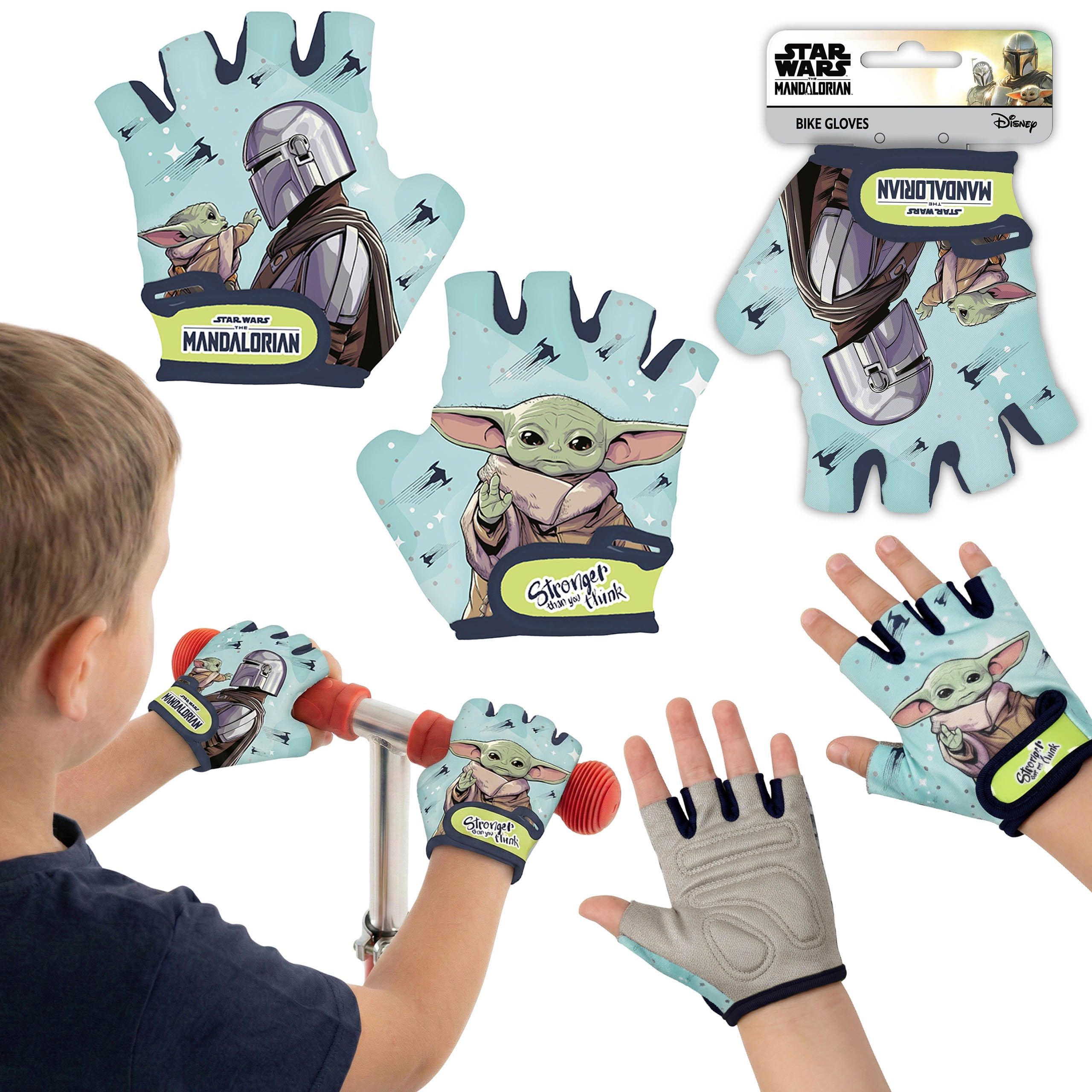 Star Wars Fahrradhandschuhe STAR WARS The Mandalorian Kinder-Fahrradhandschuhe Jungen Set Rad XS