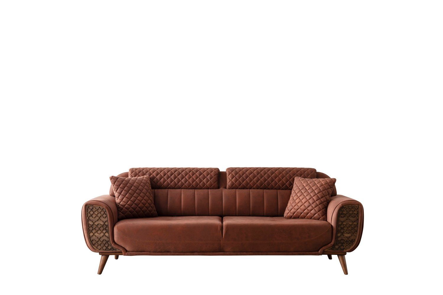 Braun Weltew Schlaffunktion, Vega, Sofa Möbel-Lux 2-Sitzer,