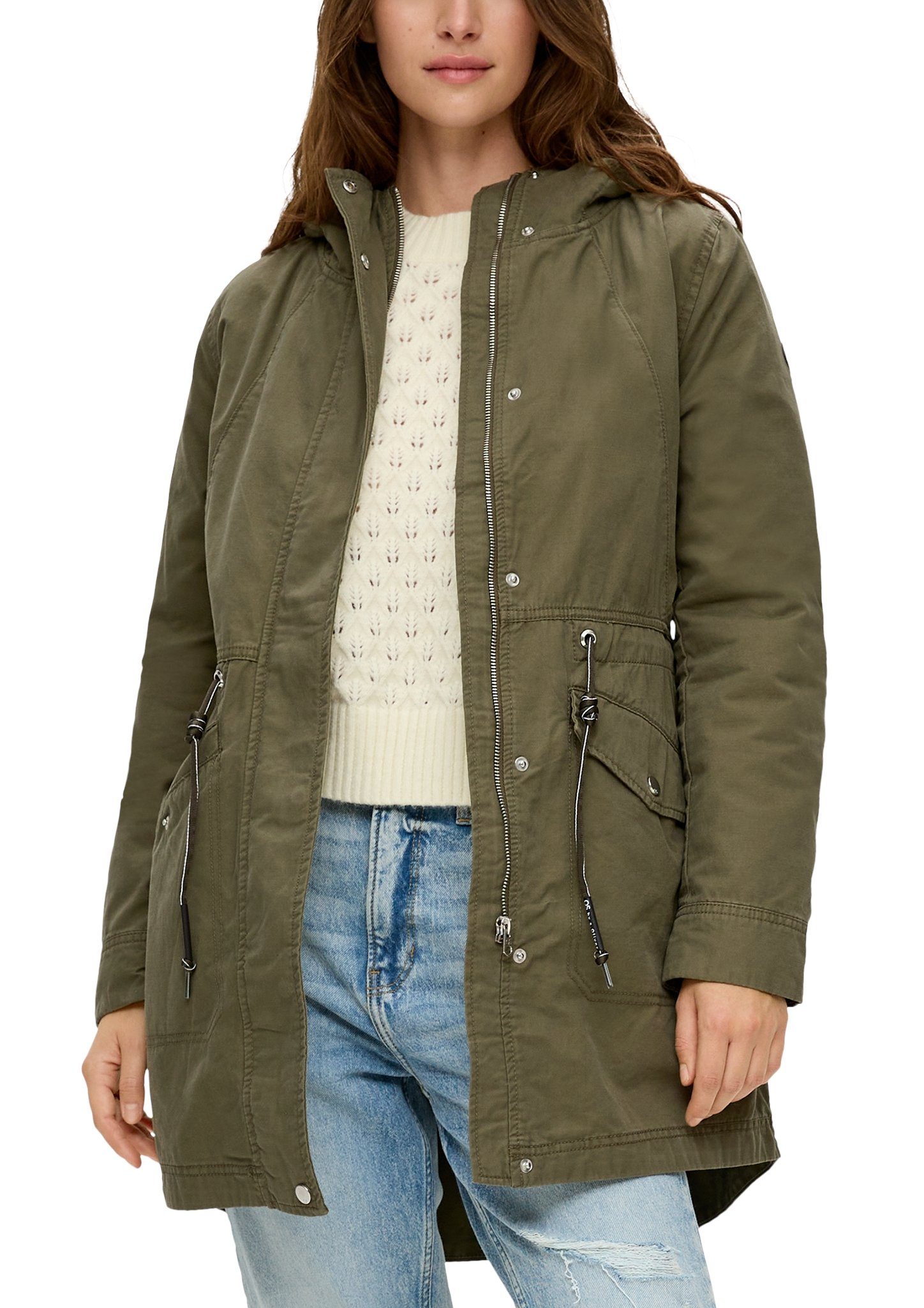 Parka-Style Kurzmantel QS im green