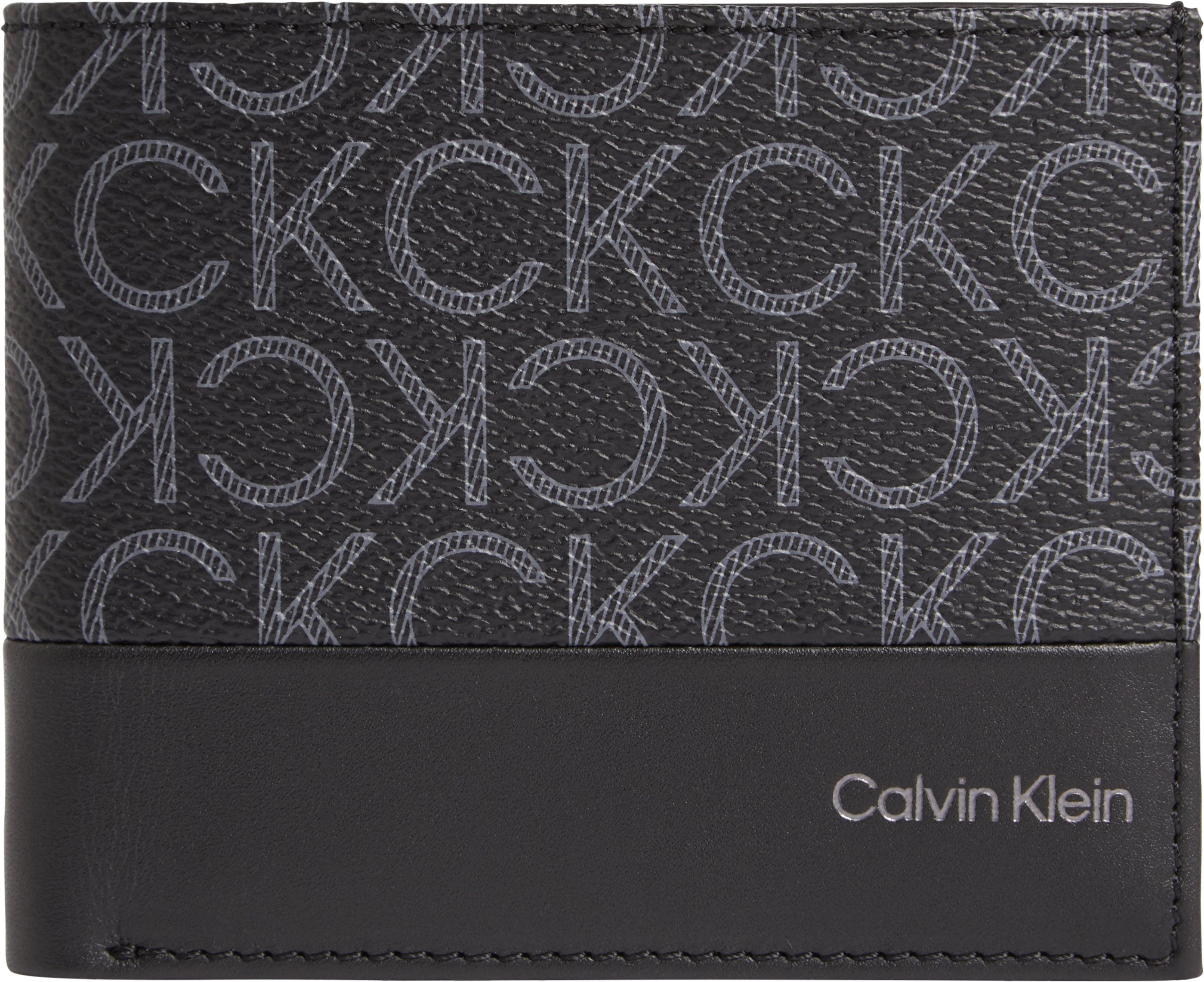 Calvin Klein Geldbörse SUBTLE MONO BIFOLD 5CC W/COIN, mit Logo Print