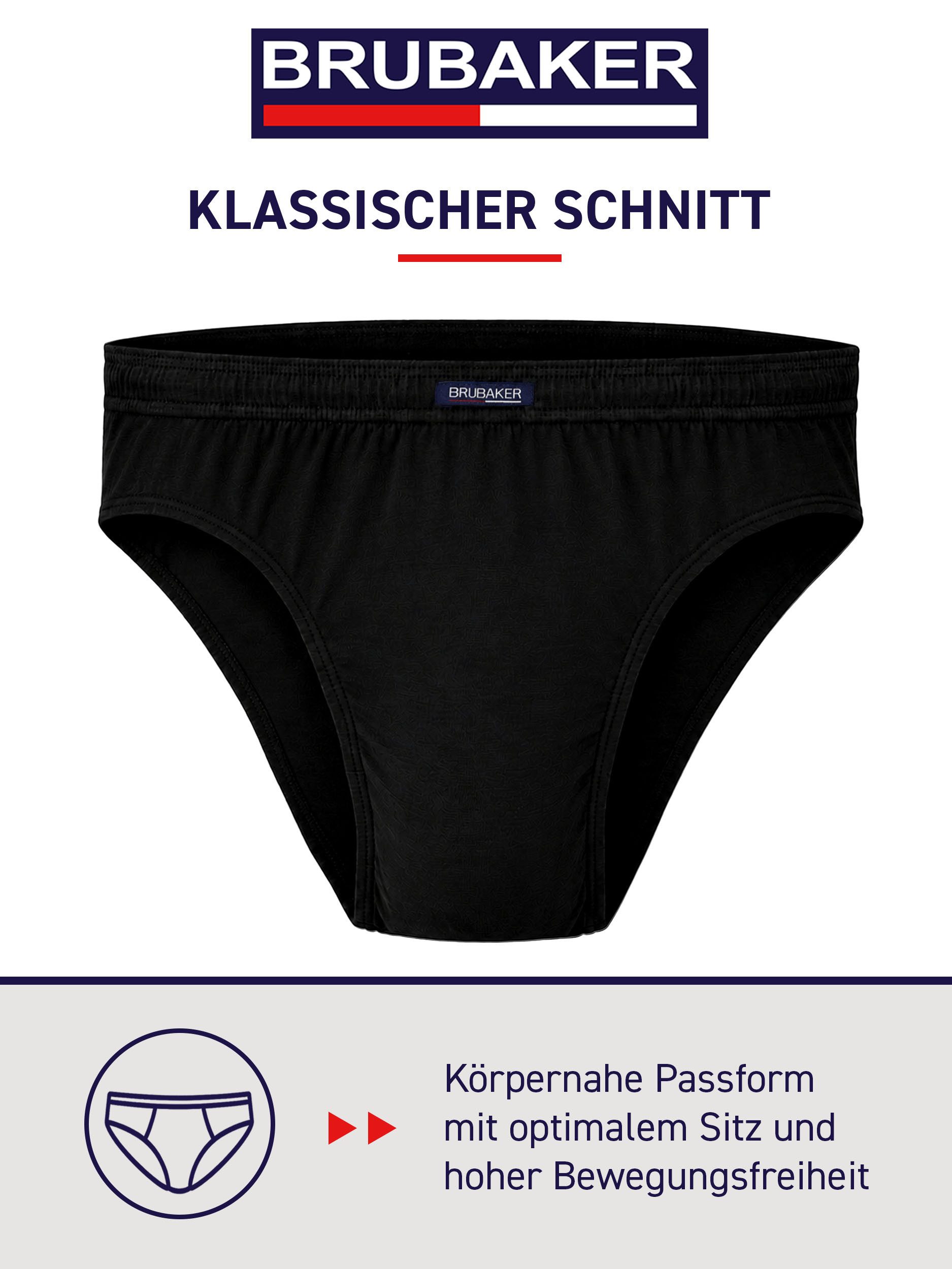 BRUBAKER Slip Herren Unterhose aus Baumwolle (Spar-Pack, 7-St., 7er-Pack) Großpackung Männer Unterwäsche, sehr bequeme Passform – Bild 3 von 5