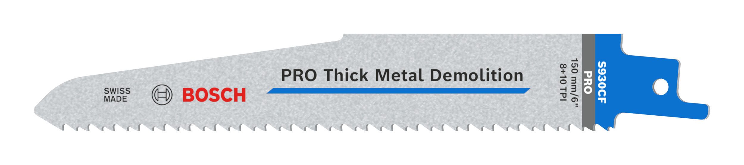 BOSCH Säbelsägeblatt Pro Thick Metal (25 Stück), Thick Metal Demolition S930CF, 1,6 x 22 x 150 mm - 25er-Pack