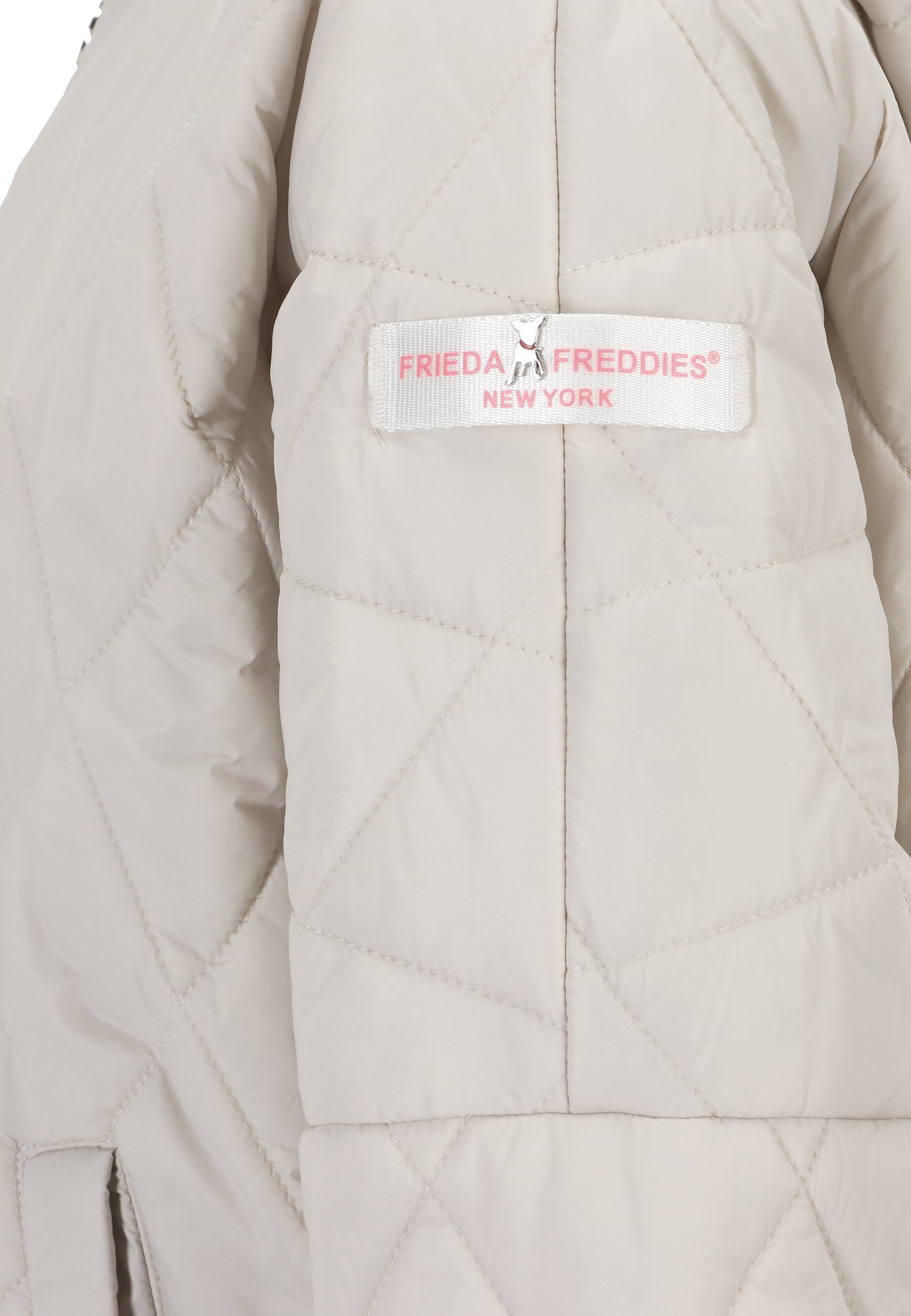 Frieda & Freddies Jacket mit Label-Applikationen CREAM "Thermolite" Kurzjacke