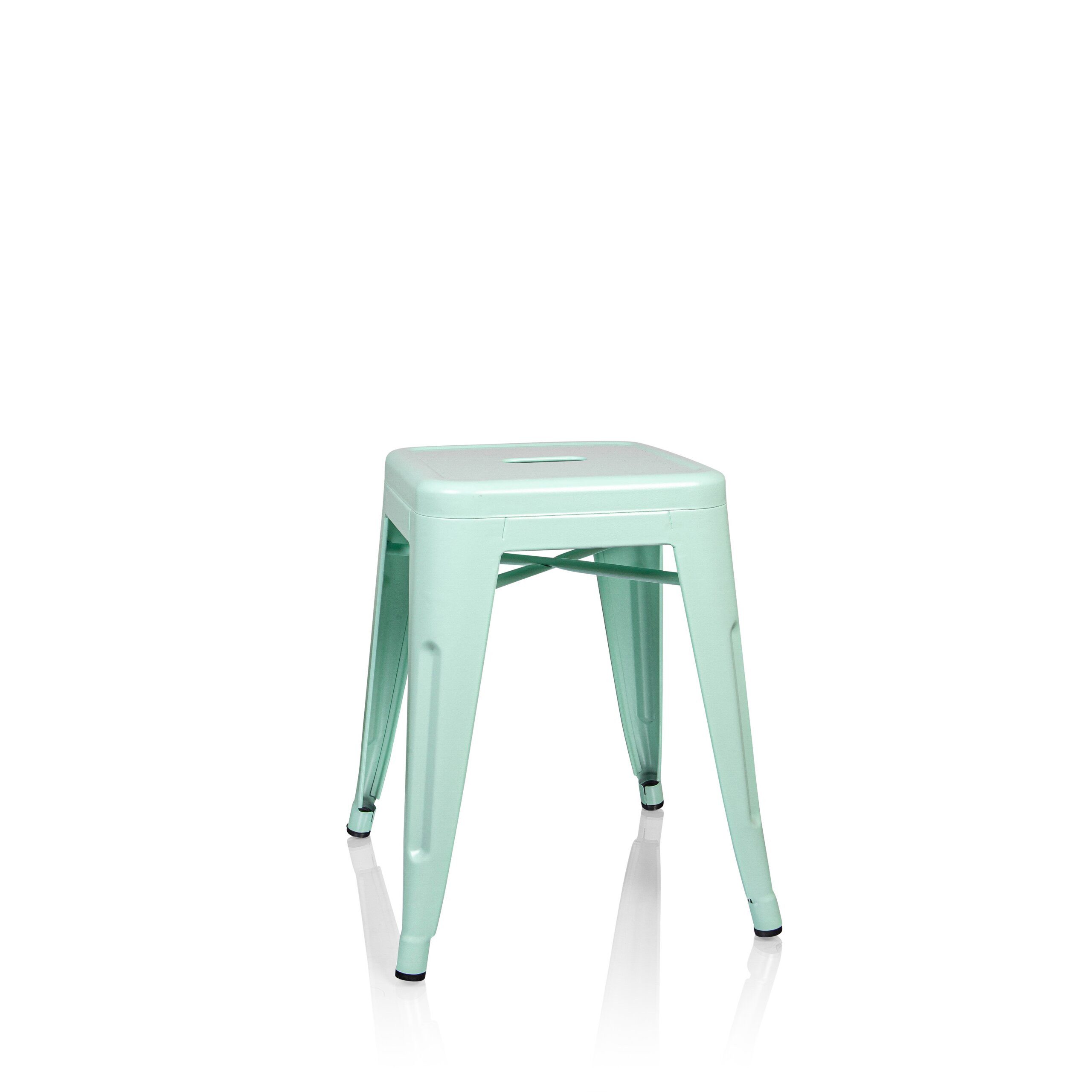 hjh OFFICE Sitzhocker VANTAGGIO Hocker Metall Höhe 46.0 cm, Hocker im industrial Design