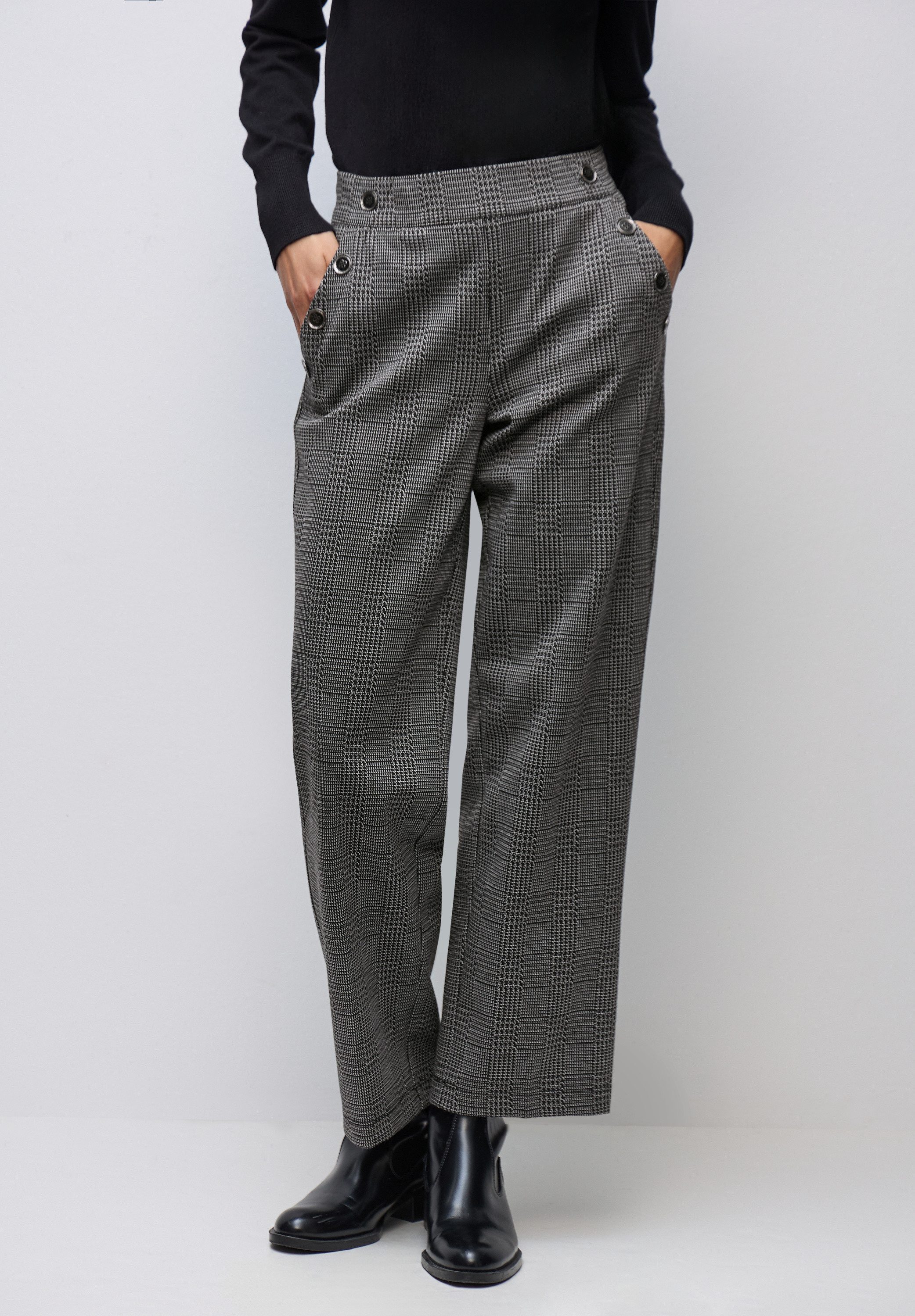 STREET ONE STUDIO Stoffhose High Waist günstig online kaufen