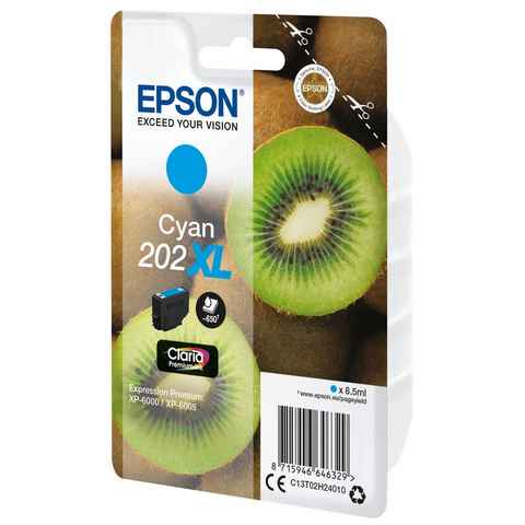 Epson Epson Kiwi Singlepack Cyan 202XL Claria Premium Ink Tintenpatrone