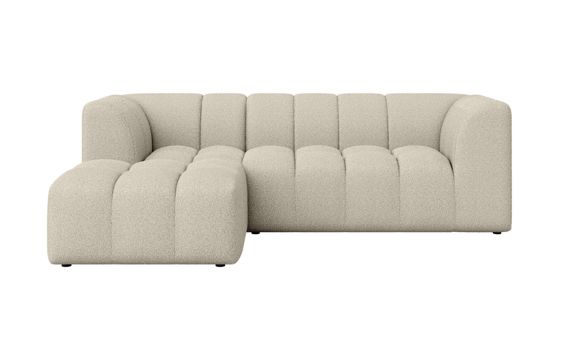 Home affaire Ecksofa TUURE L-Form, Verlässliche Qualität, moderne Steppung, Breite 255cm, Bubble Optik, moderne Steppung, hoher Sitzkomfort, Wellenunterfederung