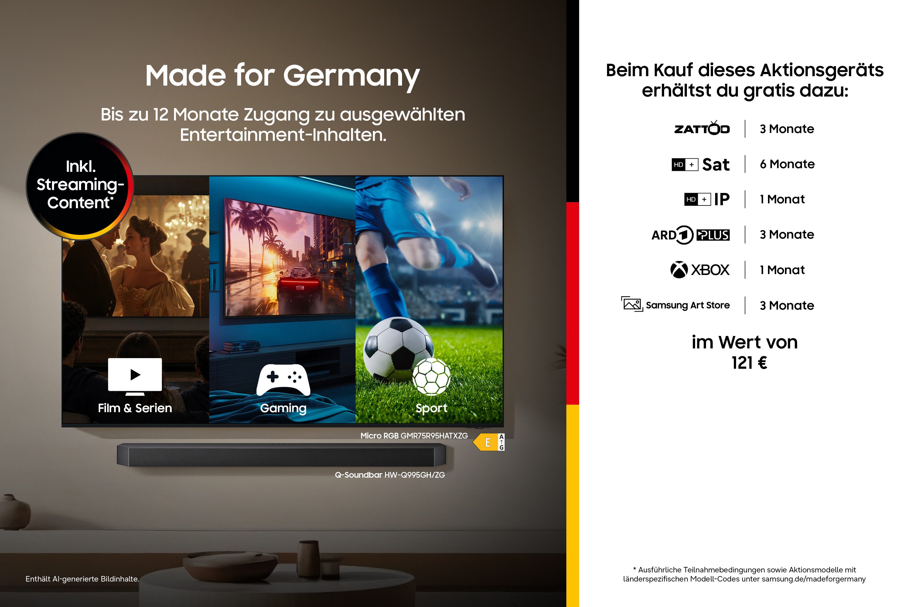 Samsung UE27LSM7FAX LED-Fernseher (68 cm/27 Zoll, QHD, Smart-TV)