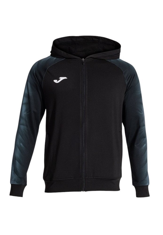 Joma Trainingsjacke Kapuzenjacke Elite XI Full-Zip (Fleece-Futter) schwarz/anthrazitgrau
