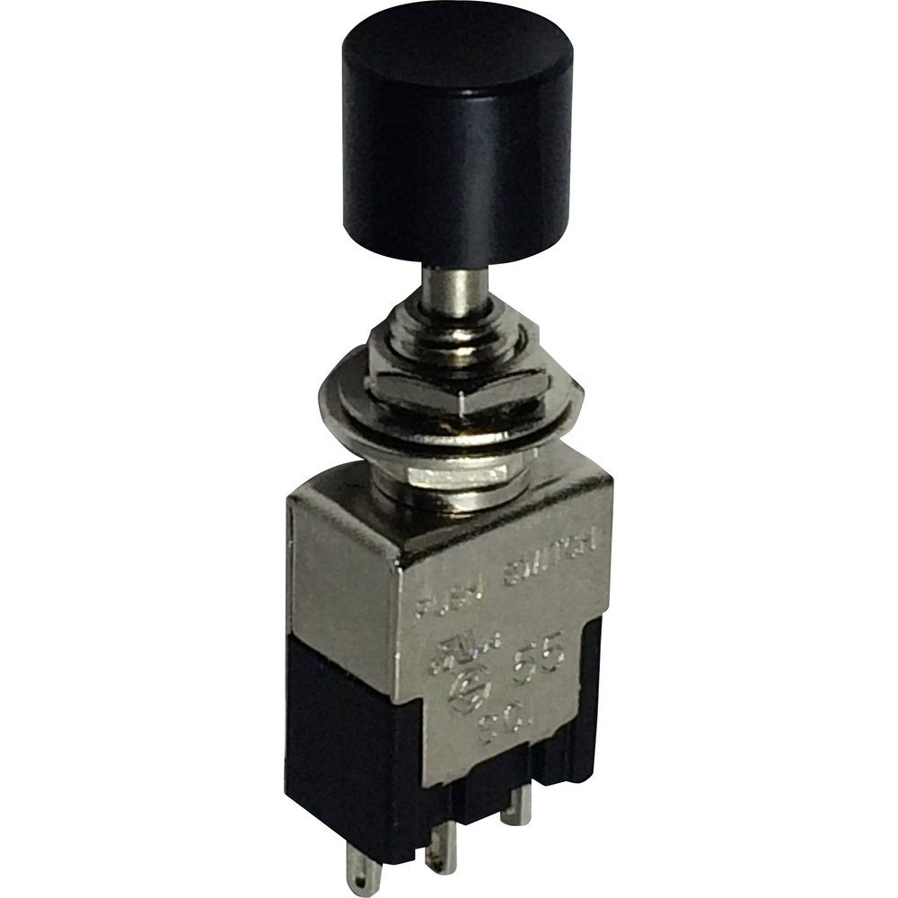 Schalter TRU COMPONENTS 1587791 TC-PA102A1BK Druckschalter 250 V/AC 3 A 1 x Ein