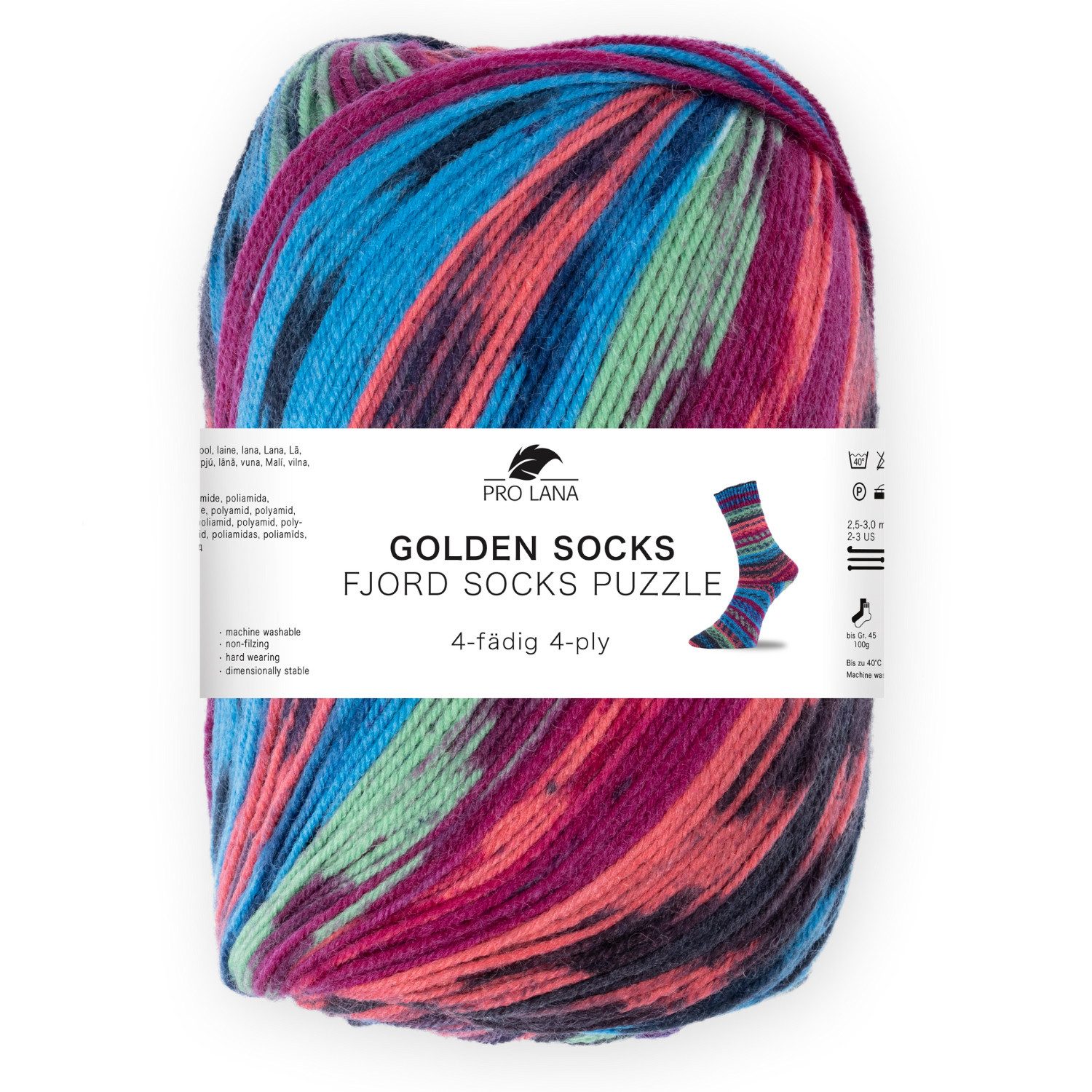 Pro Lana Fjord Socks PUZZLE Sockenwolle Häkelwolle, 420 m (Stricken wird zu günstig online kaufen