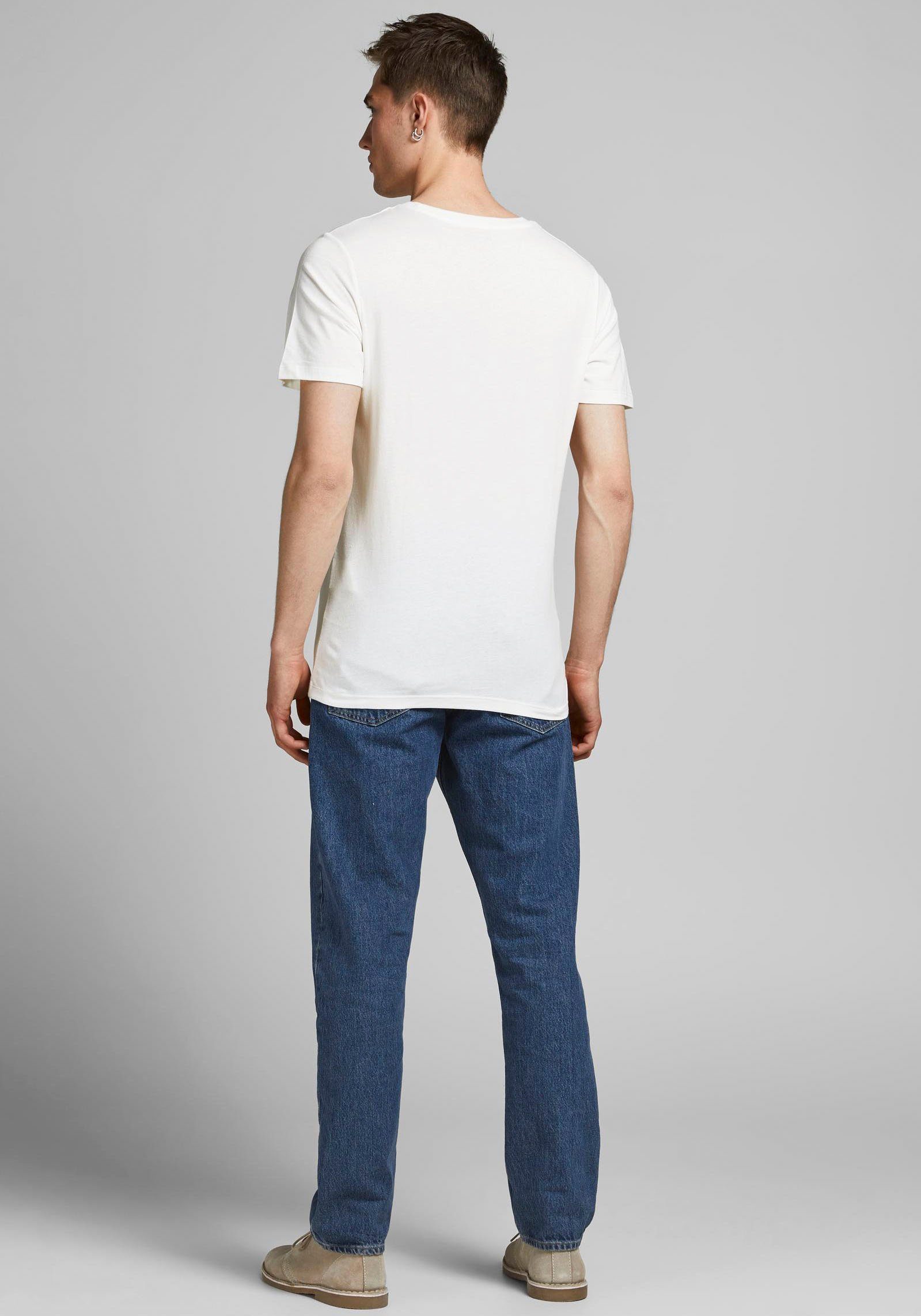 Jeans T-Shirt Jack Jones & Tee offwhite