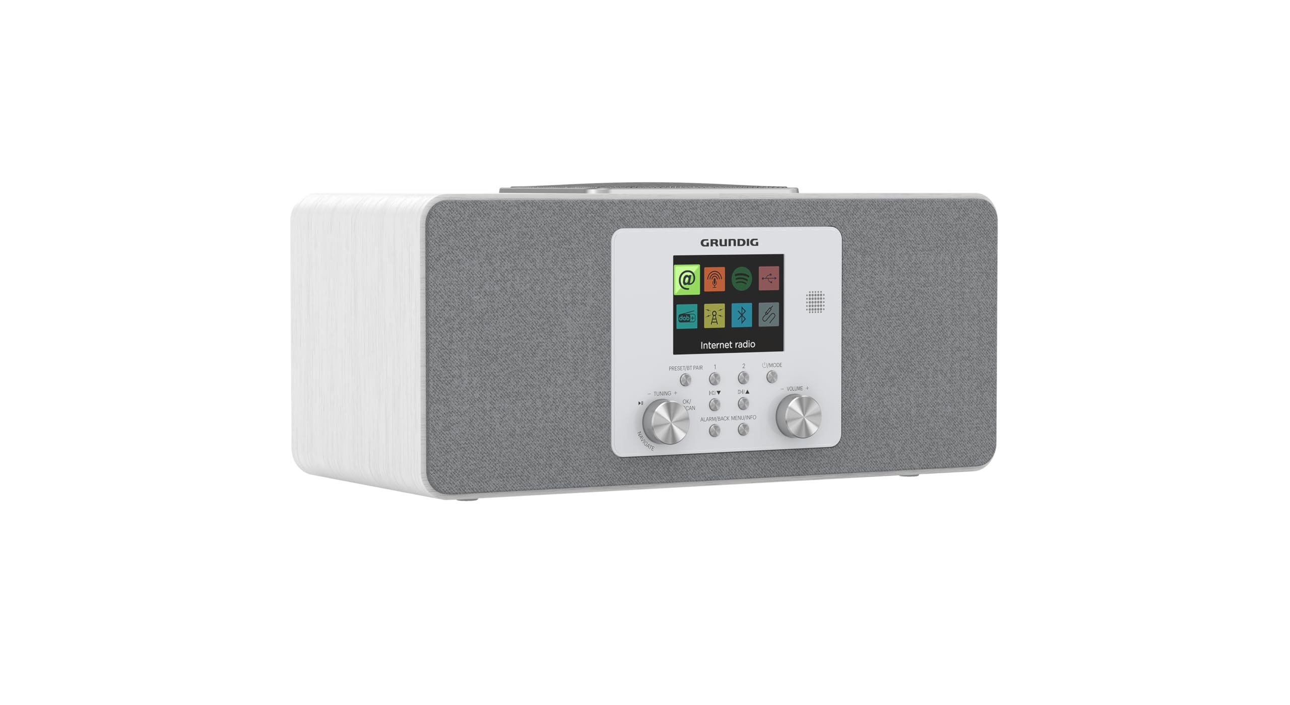 Grundig DTR 6100 Radio (DAB+ Radio mit Webstreaming und klarer Klangqualität)