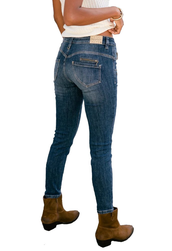 Freeman T. Porter 7/8-Jeans Alexa High Waist Cropped stretch Denim medley dark stretch