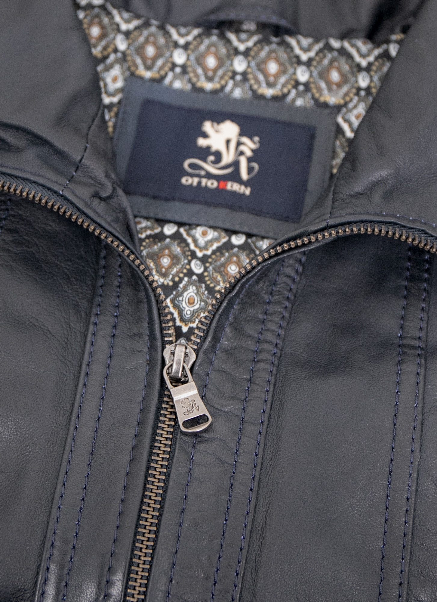 Otto Kern Lederjacke Navara OTTO KERN - Damen Lederjacke Lammnappa navy