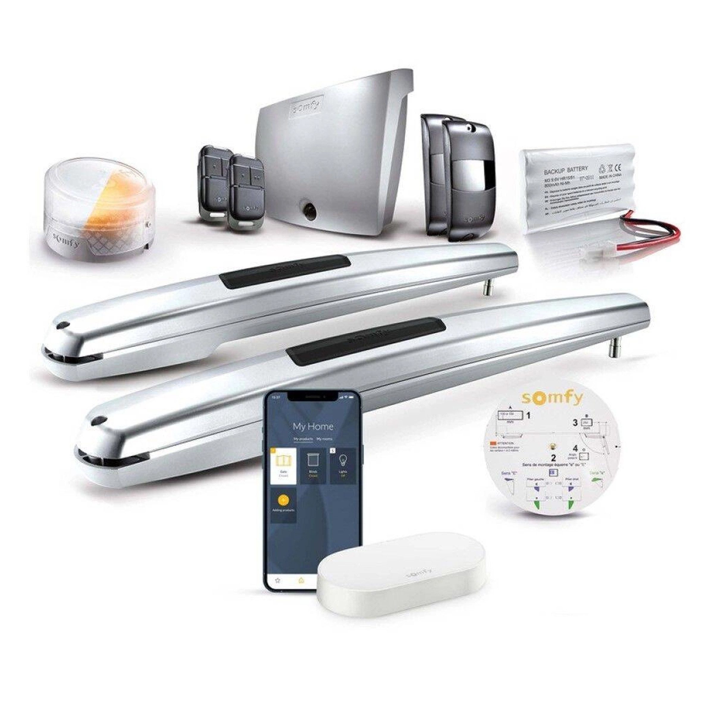 Somfy Türschließer Somfy Exavia Star Connect Kit – Online-Steuerung für Flügeltore, (1-tlg)