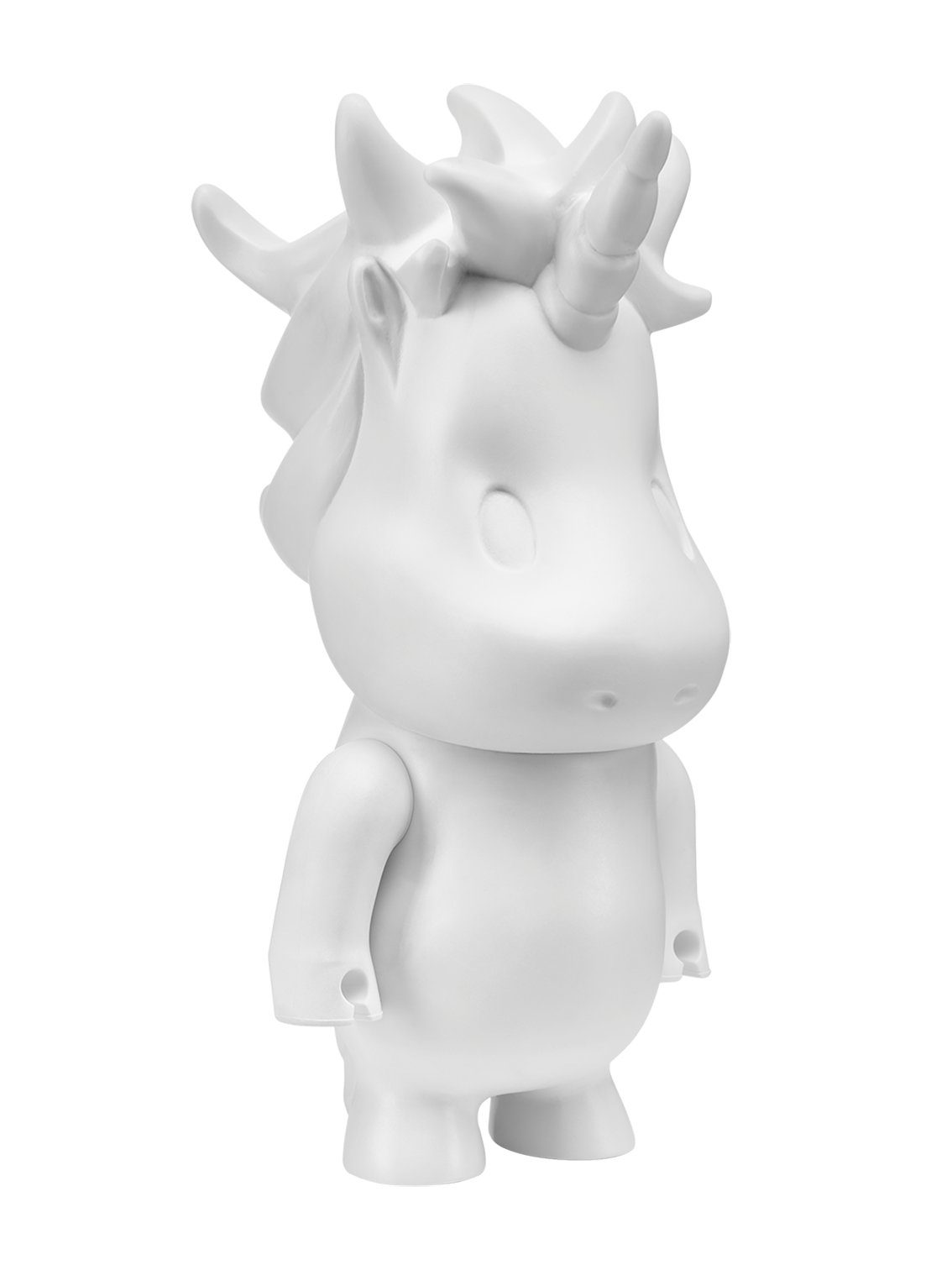 Buddies World Spielfigur Einhorn Fabella Mondschein, wiederbemalbares / abradierbares Spielzeug für Kinder inkl. App - mit 6 hochwertigen Farbstiften - und illustrierten Geschichten