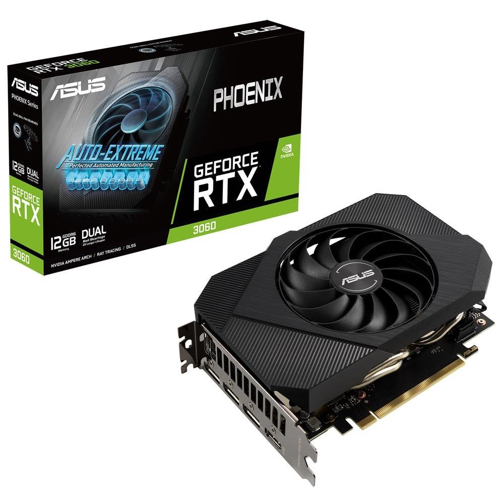 Asus Phoenix GeForce RTX 3060 12G Gaming Grafikkarte Grafikkarte (12 GB,  GDDR6, Nvidia RTX3060, 12GB GDDR6 Speicher, PCIe 4.0, HDMI 2.1, DisplayPort  1.4a, PH-RTX3060-12G) online kaufen | OTTO