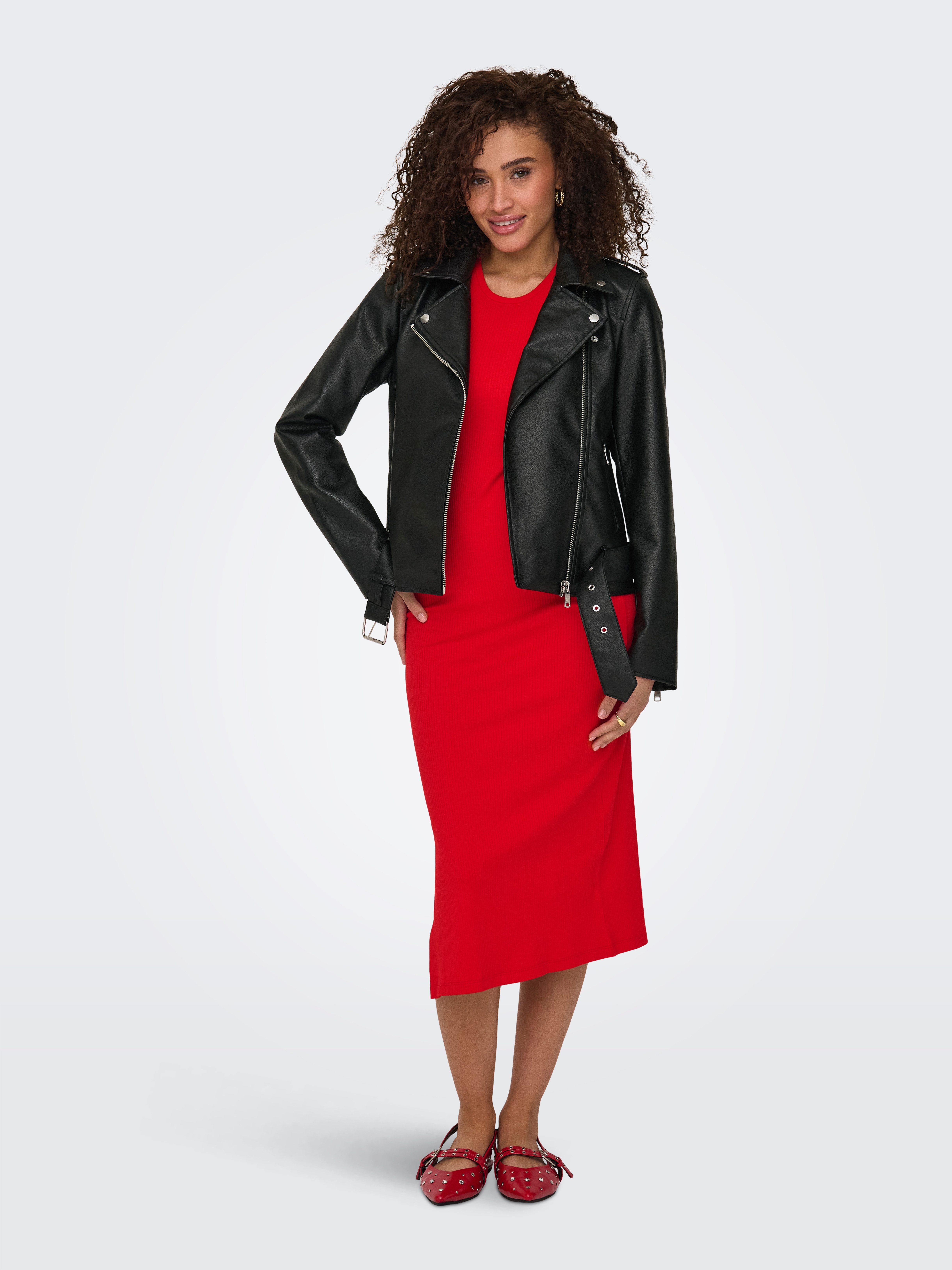 ONLY Lederimitatjacke ONLMILLE FAUX LEATHER BIKER JACKET OTW