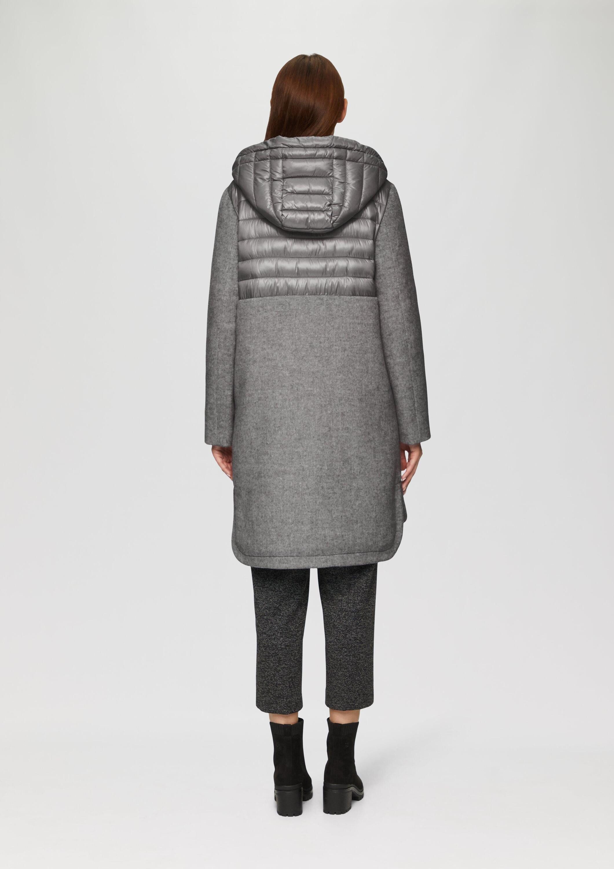 s.Oliver Wintermantel Outdoor-Mantel Parka im Fabricmix