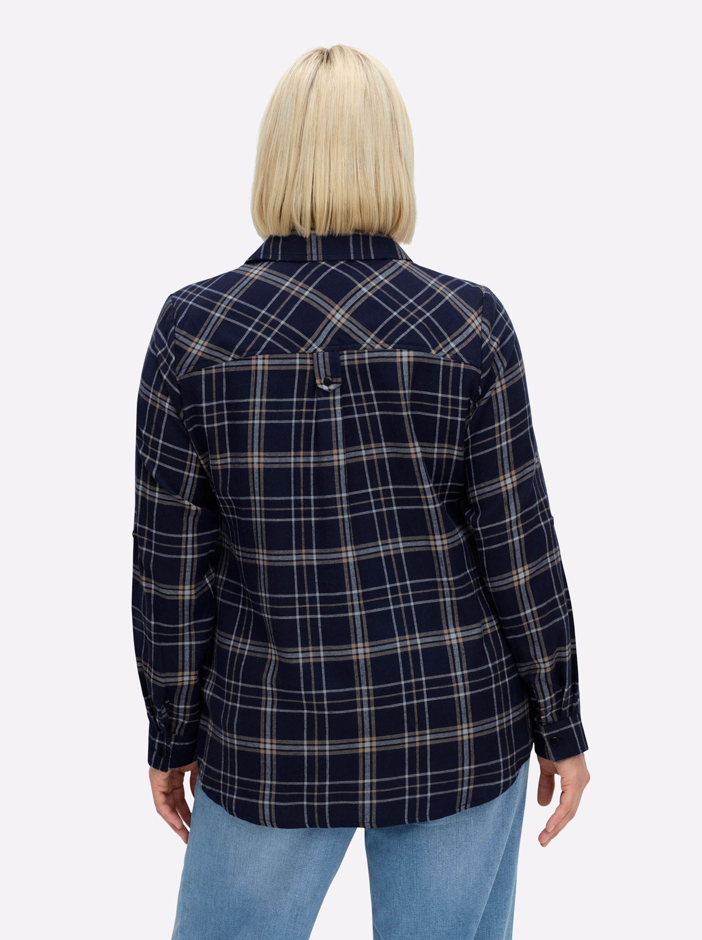 Witt Klassische Bluse Flanell-Bluse Langarm günstig online kaufen