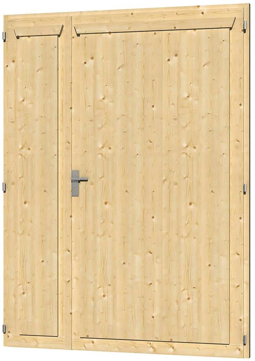 Skanholz Doppelflügeltür, für Carports, 148 x 198 cm