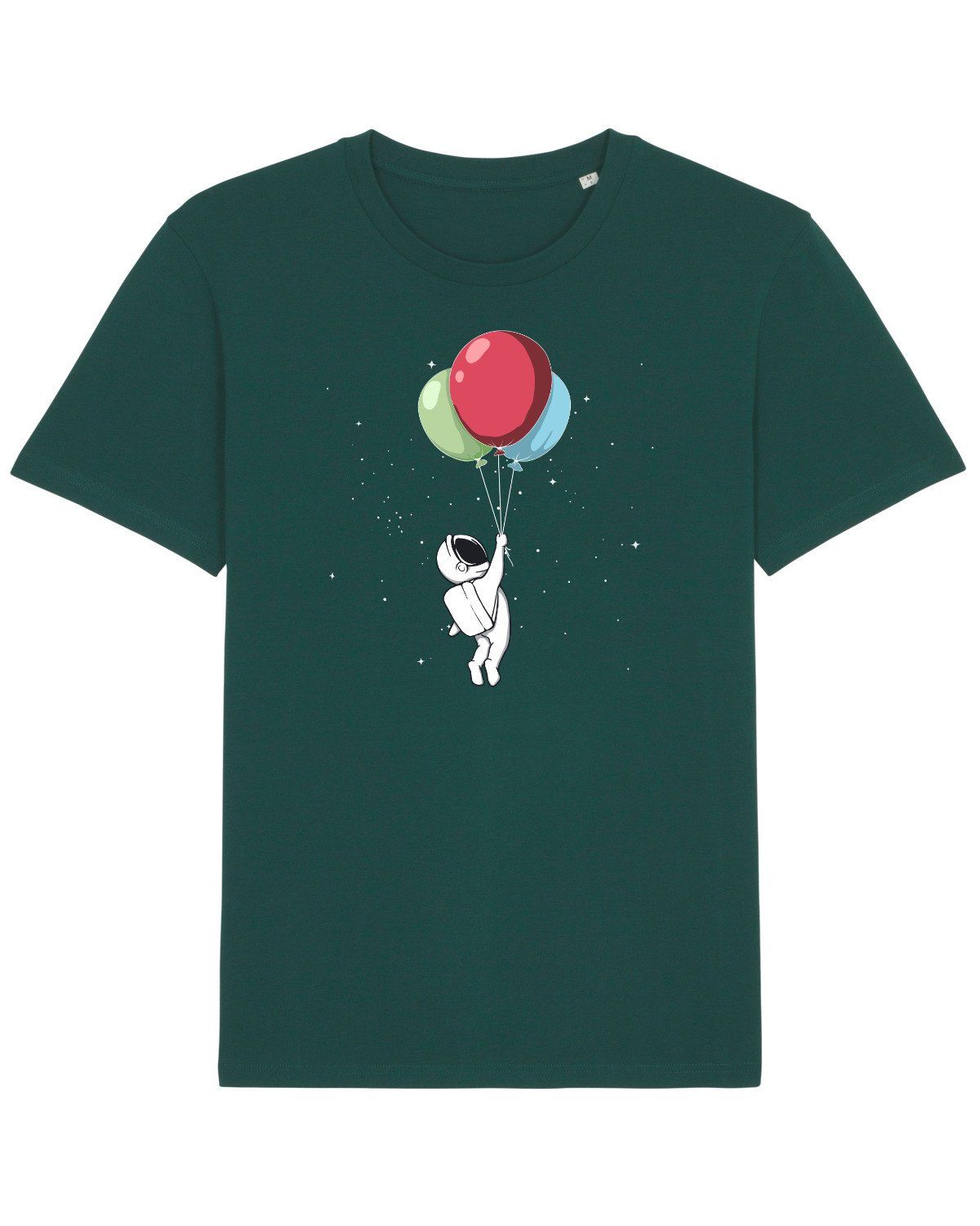 wat? Apparel Print-Shirt Little Balloon Astronaut (1-tlg) glazed grün