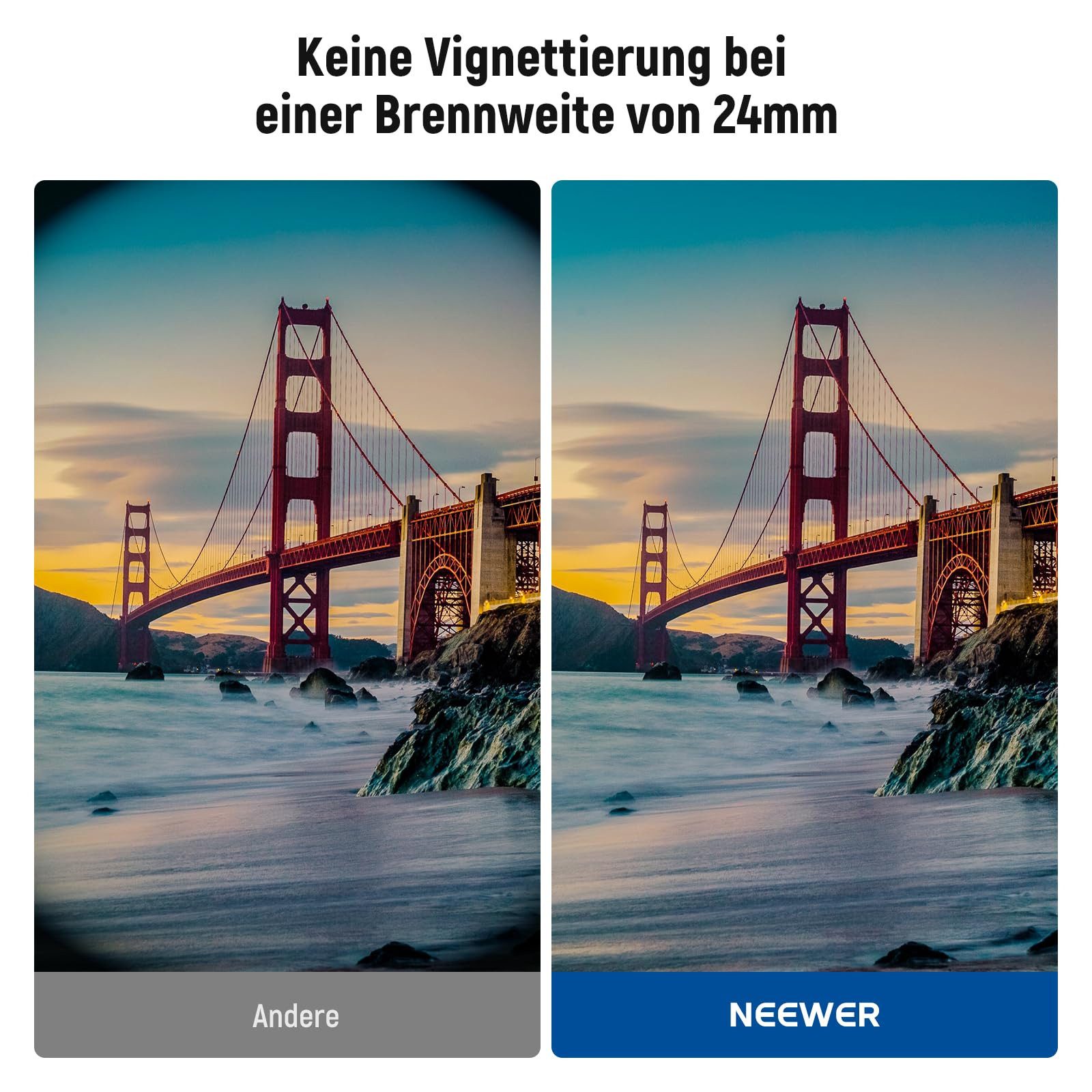 Neewer NW SERIES A 67mm Variabler ND Filter, ND2-400 1-9 Stops Graufilter (drehbarer, mit Anti Fingerabdruck Beschichtung, für Kameraobjektive)