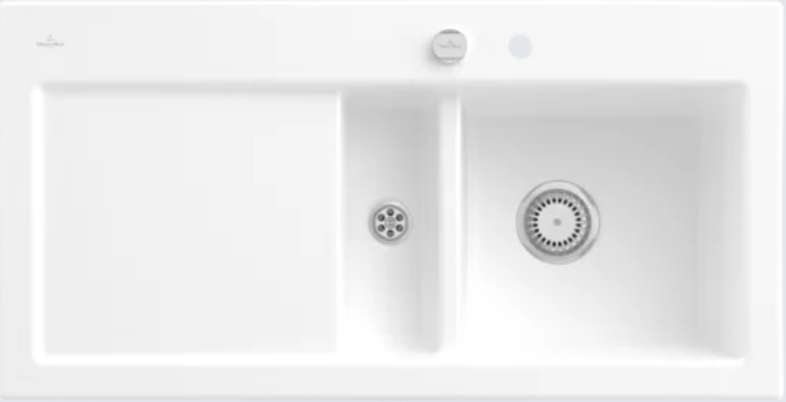RW, Geschmacksmuster Becken Küchenspüle links Boch möglich 02 geschützt, & 100/22 und cm, Rechteckig, rechts 6712 Villeroy