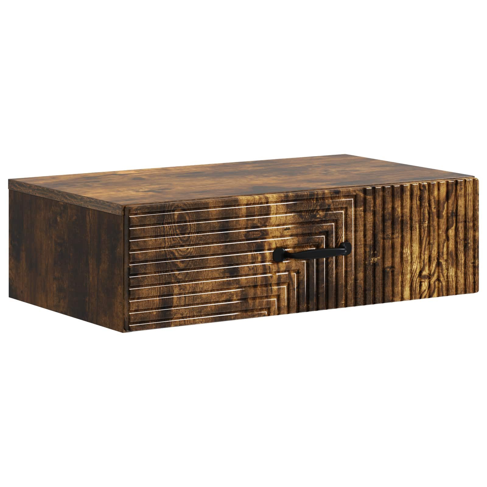 vidaXL Schranksystem Wandmontierter Beistelltisch 59 x 34,5 x 17 cm Holzwerkstoff (1-St)