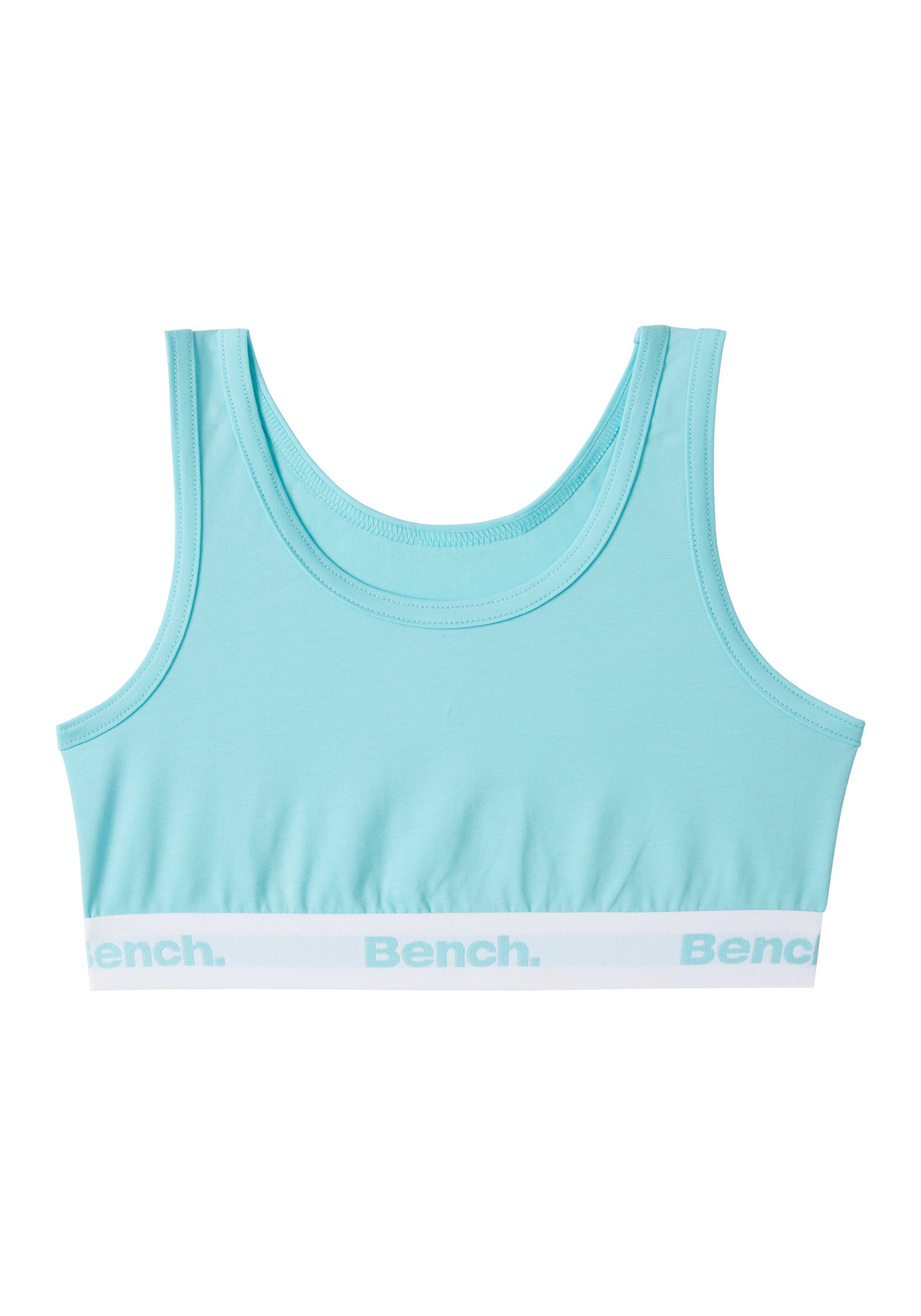 Bench. Bustier (Packung, 3-tlg) mit / / mint peach lila Logo-Webbund