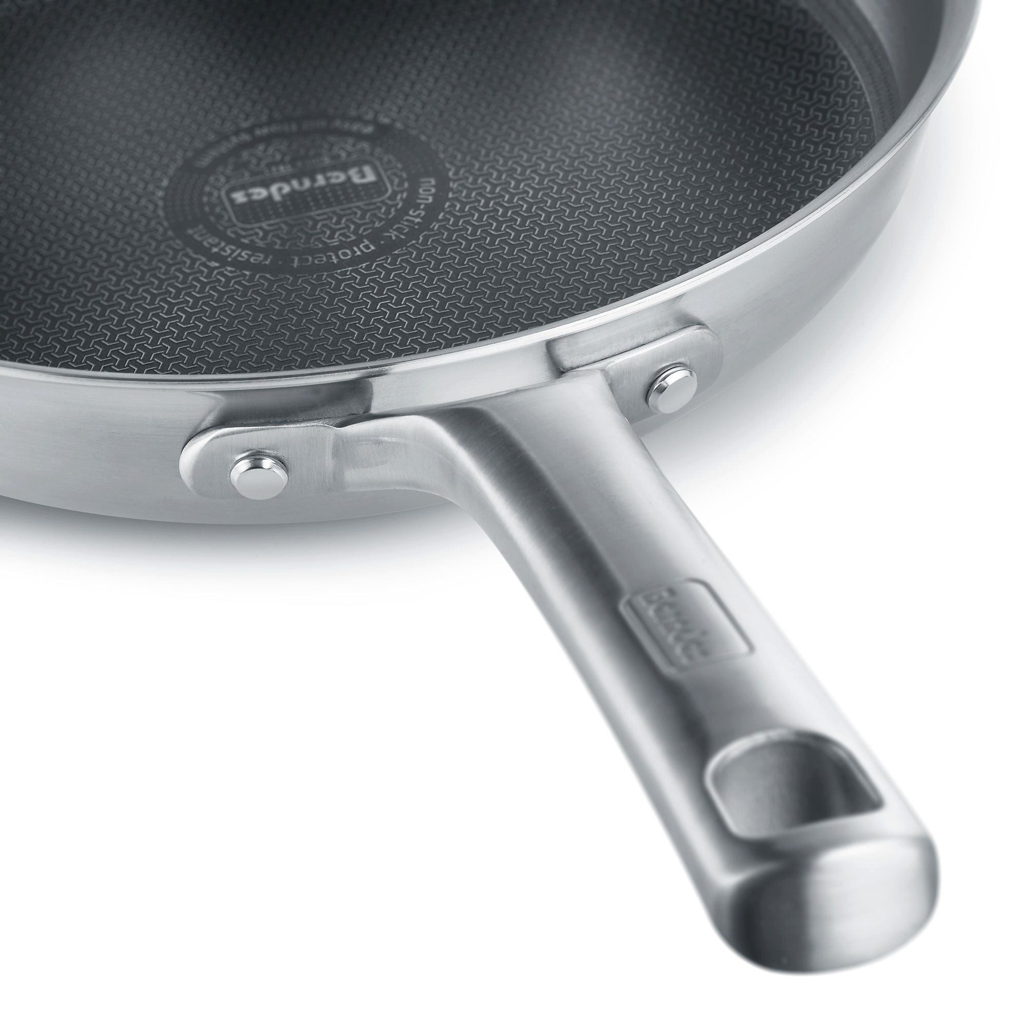 Berndes Schmorpfanne mit Glasdeckel 28 cm, poliert - Tricion Resist, 3-Schicht-Material