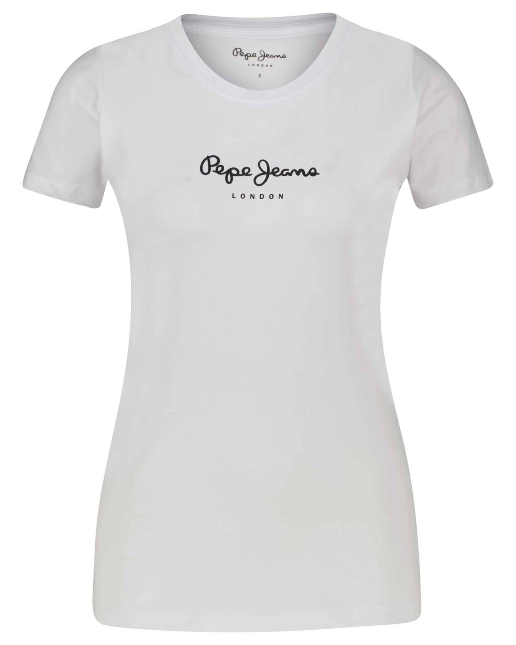 Pepe Jeans T-Shirt Damen T-Shirt NEW VIRGINIA weiss (1-tlg) (10)