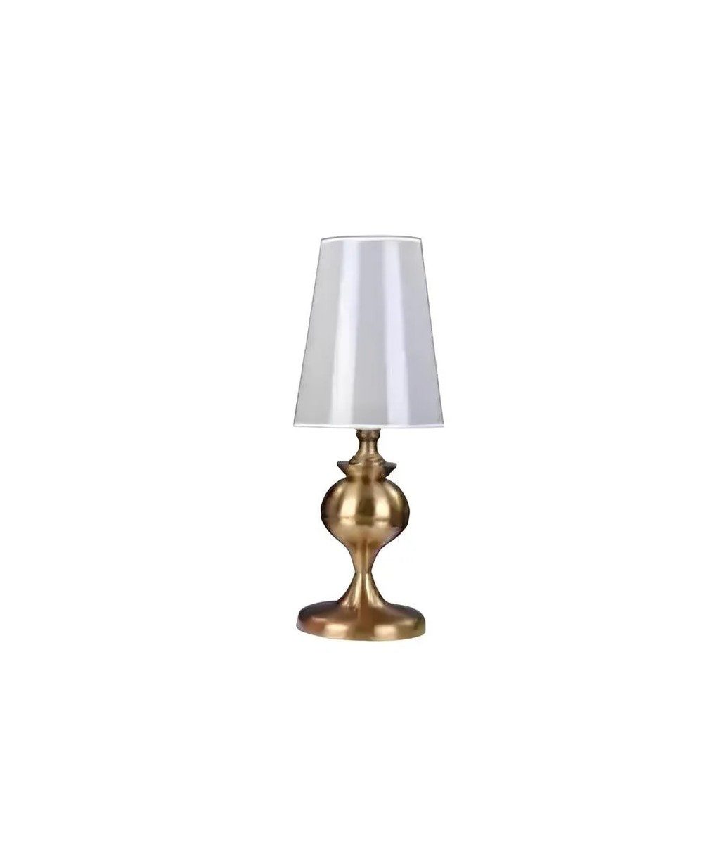 Tischleuchte Weißer Luxus-Lampe aus Metall für modernes Wohnzimmer