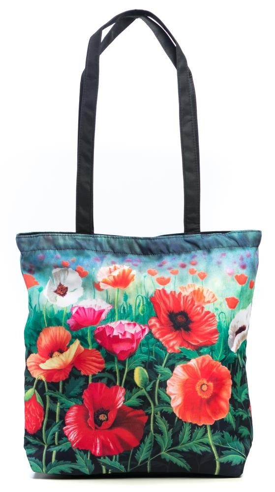 Luckyweather not just any other day Shopper Einkaufstasche / Shopping Bag Motiv MOHNBLUMEN