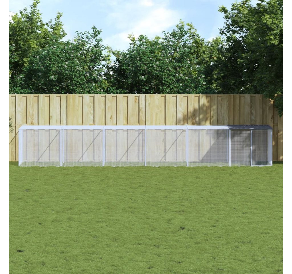 Thumbnail - vidaXL Hühnerstall, Hühnerkäfig mit Dach Anthrazit 603x98x90 cm Verzinkter Stahl