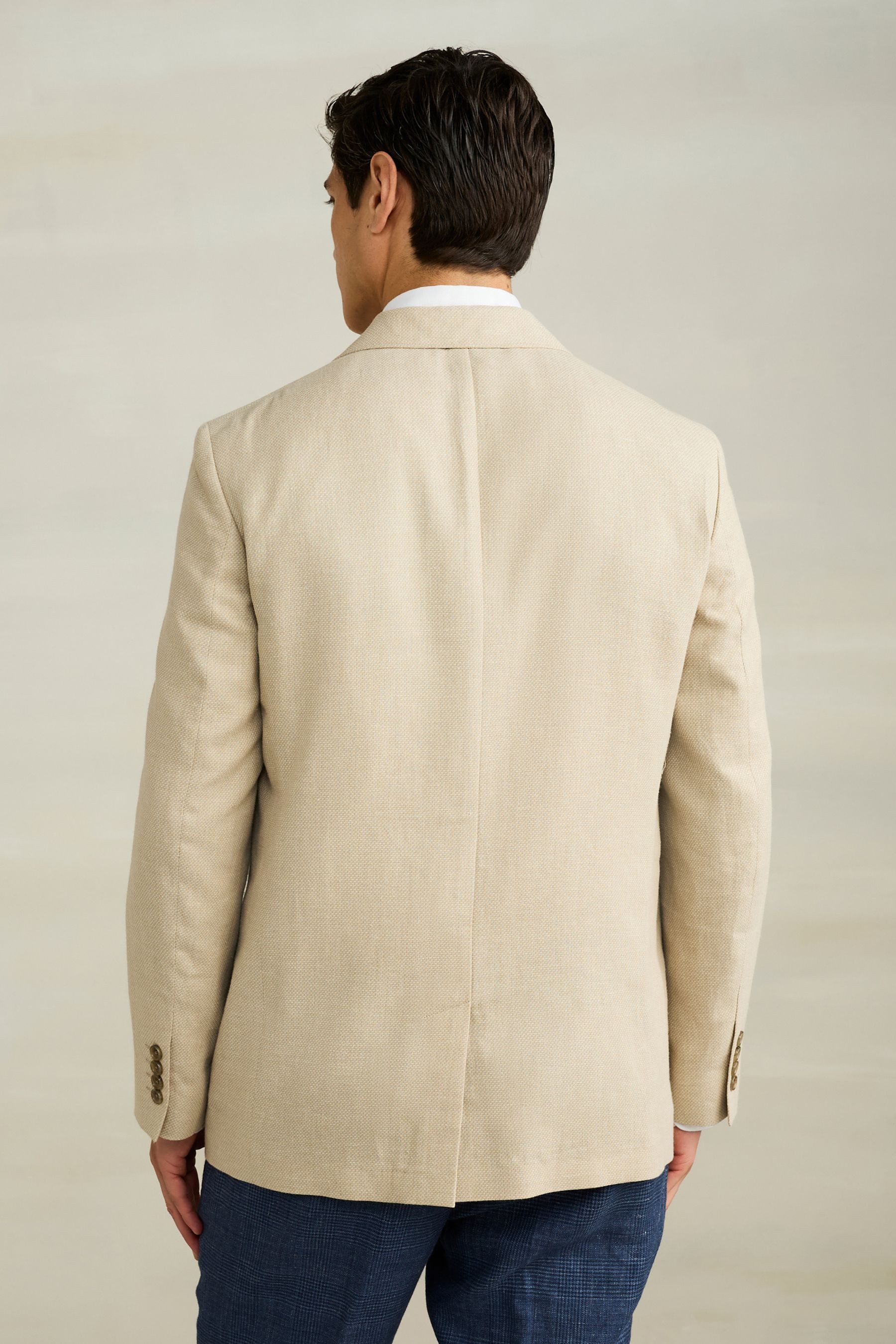 Next Jackenblazer Strukturierter Blazer aus Leinenmix, Regular Fit (1-tlg)