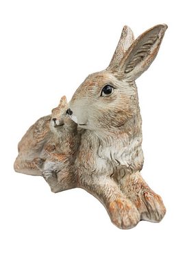 Arnusa Tierfigur Gartenfigur Kaninchen Familie TF203 21x 15 cm Gartendekoration Hase, Sehr detailliert verarbeitet