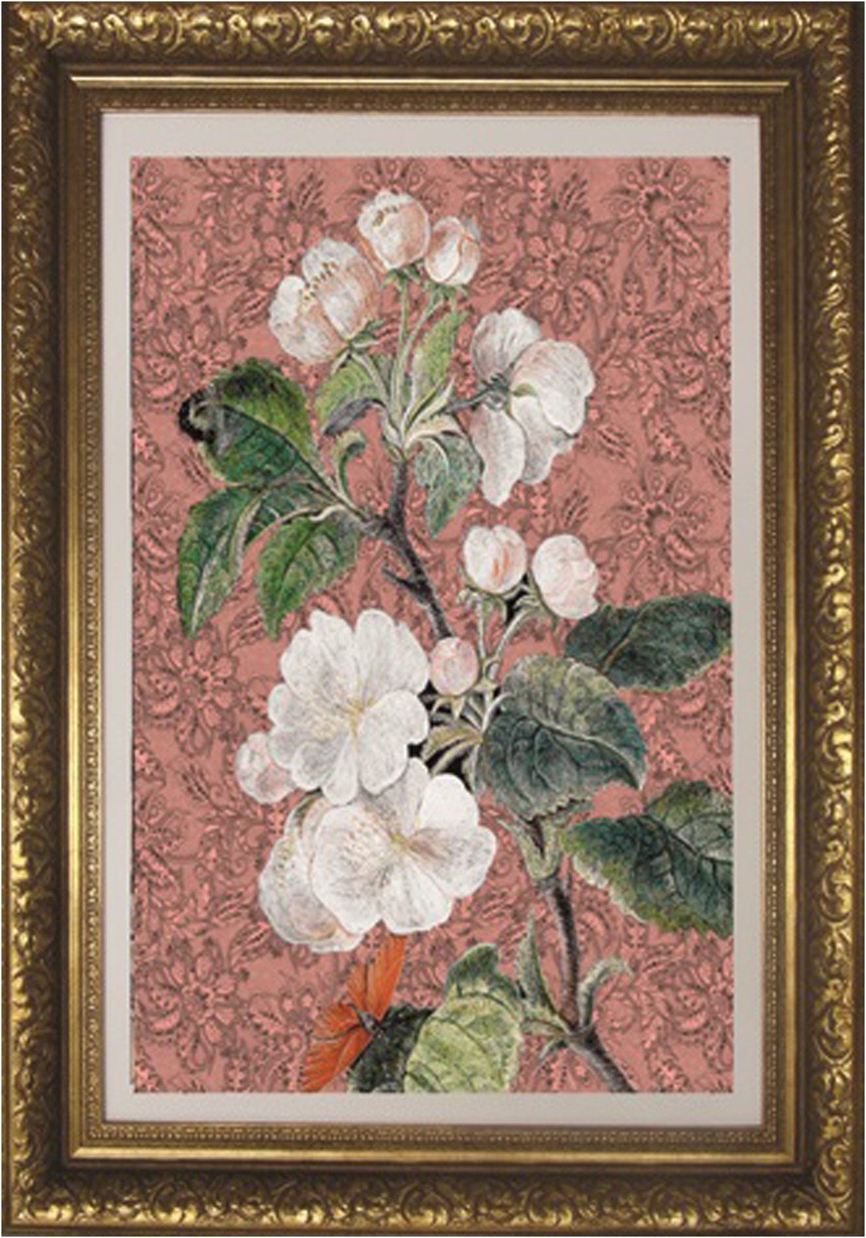 More2Home Wandbild MondiArt, APPLEBLOSSOM, Barockrahmen gold