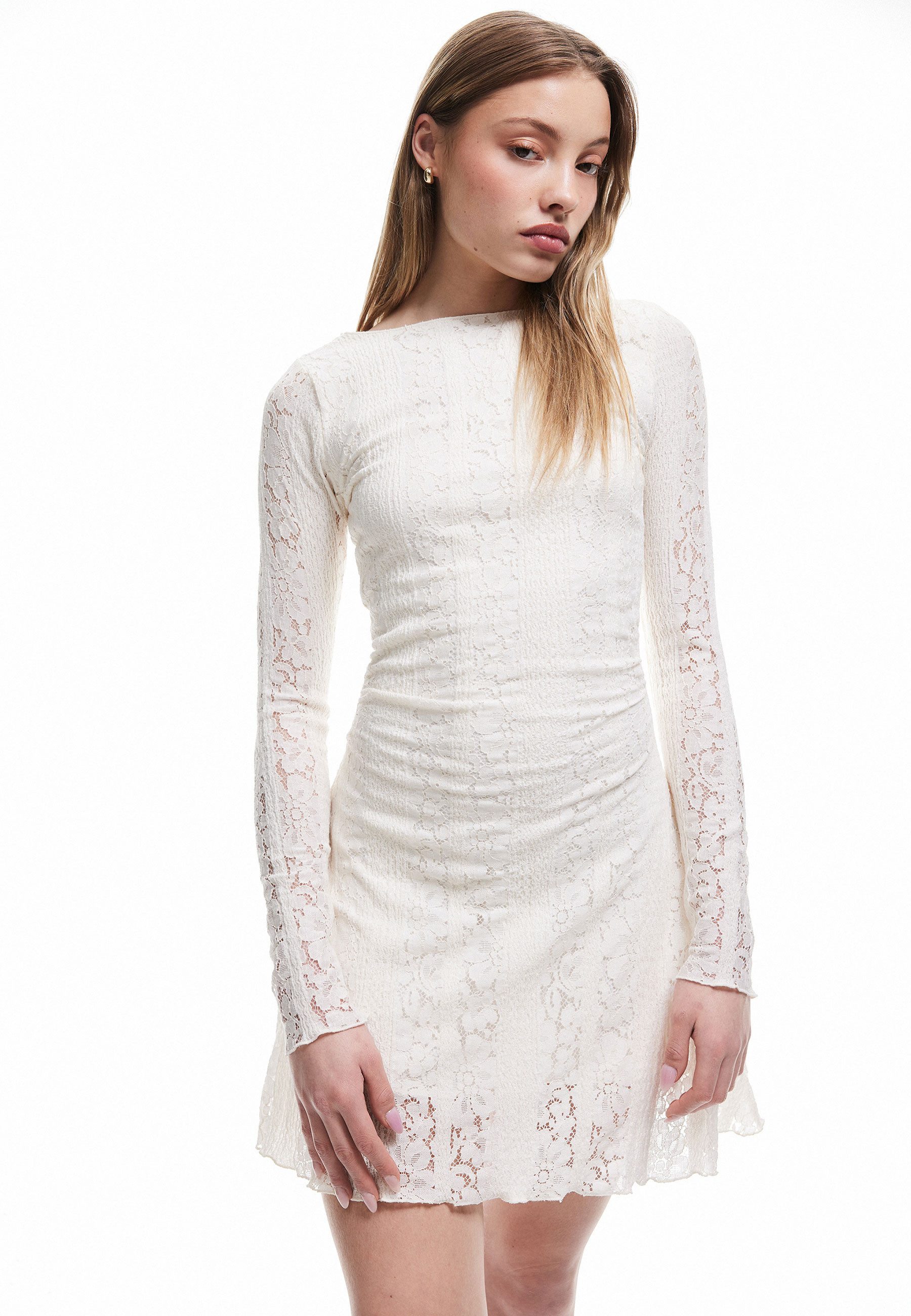 Koton Badekleid Mini Länge Mit Schlag(Halbkreis) Spitzenkleid
