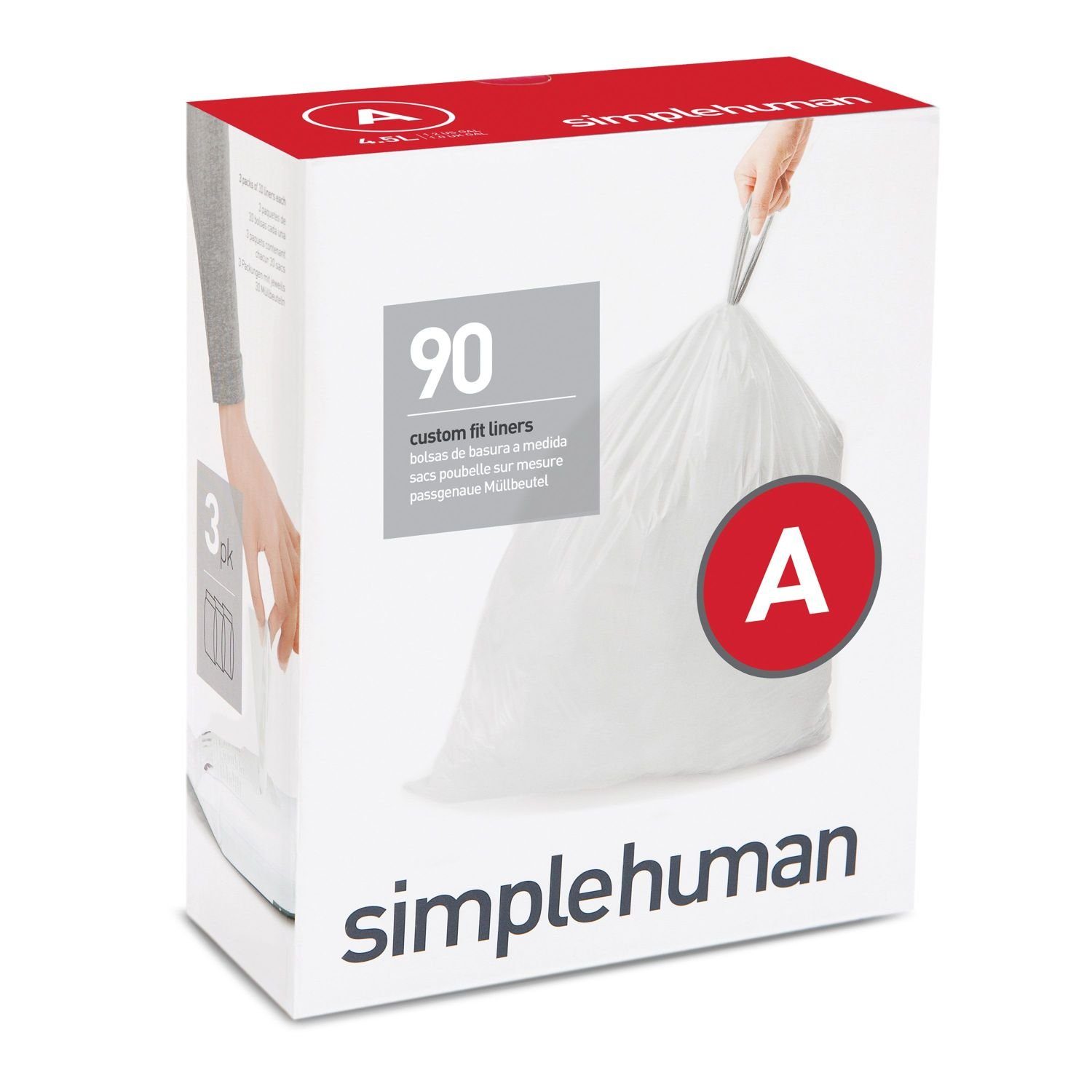 simplehuman Мусорные урны Passgenaue Мусорные урны-Großpackung Code A
