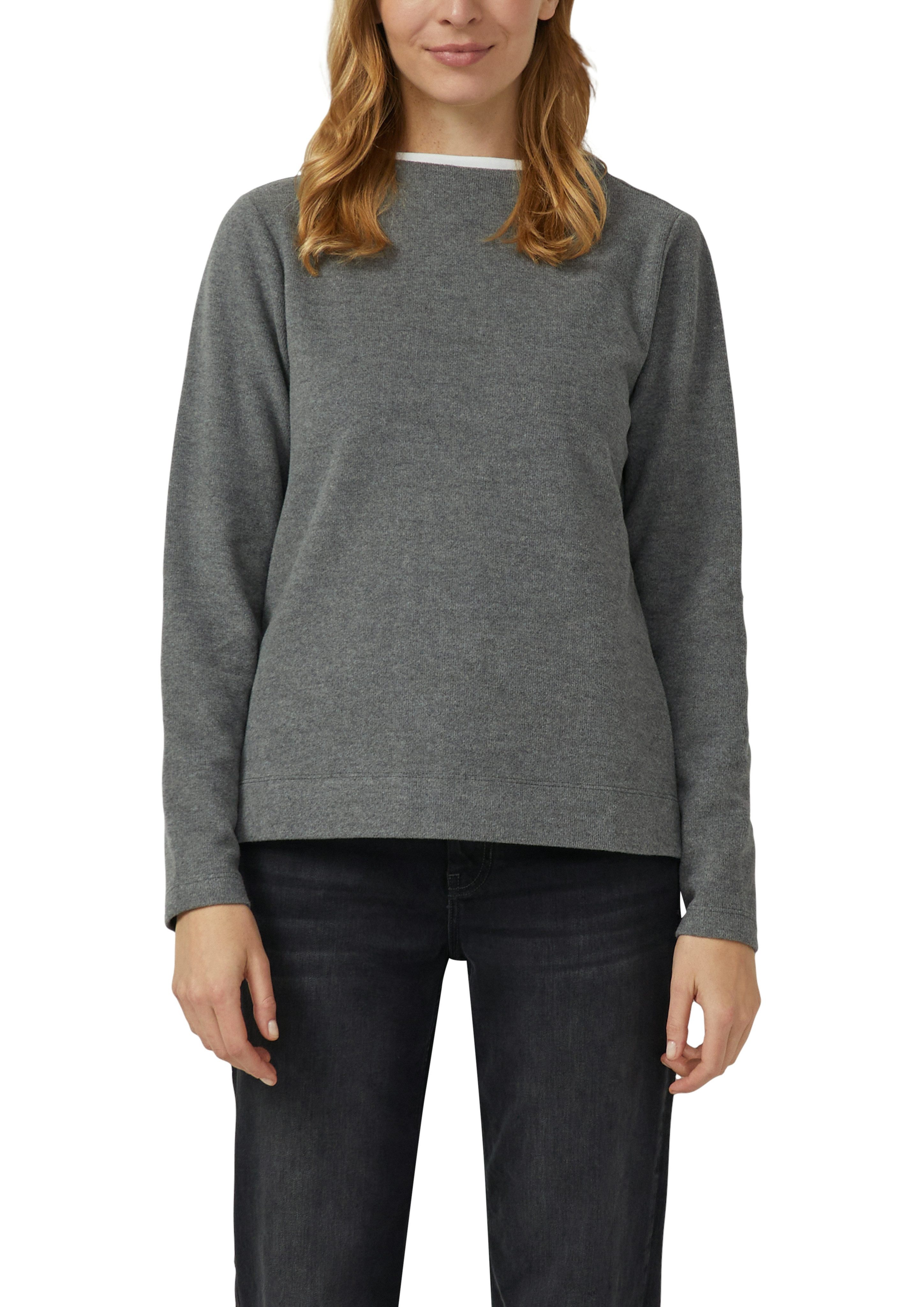 s.Oliver Sweatshirt mit kleinem Stehkragen/Turtleneck