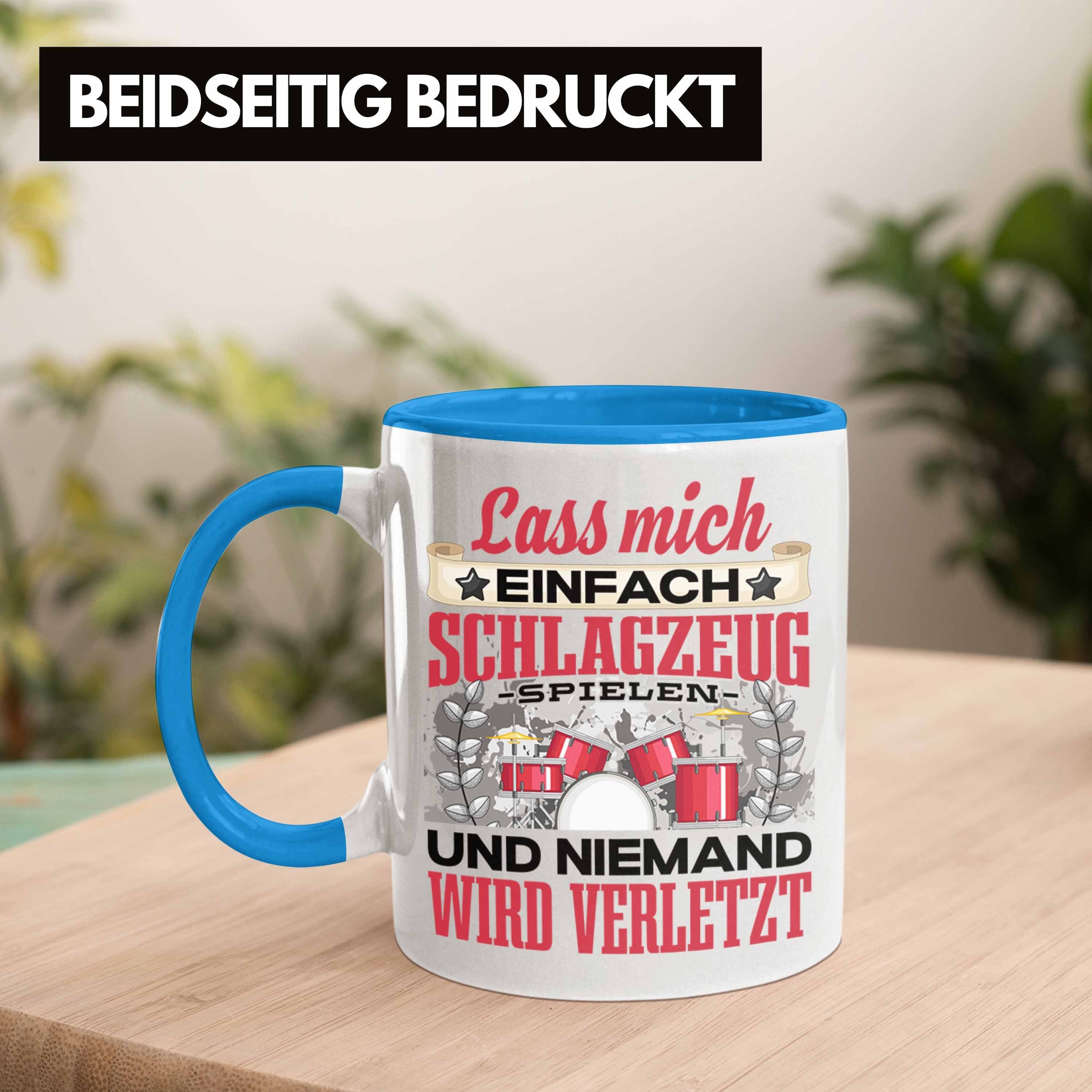 Schlagzeug Trendation Trendation Spruch Gesch Blau Schlagzeug-Spieler Tasse - Tasse Geschenk